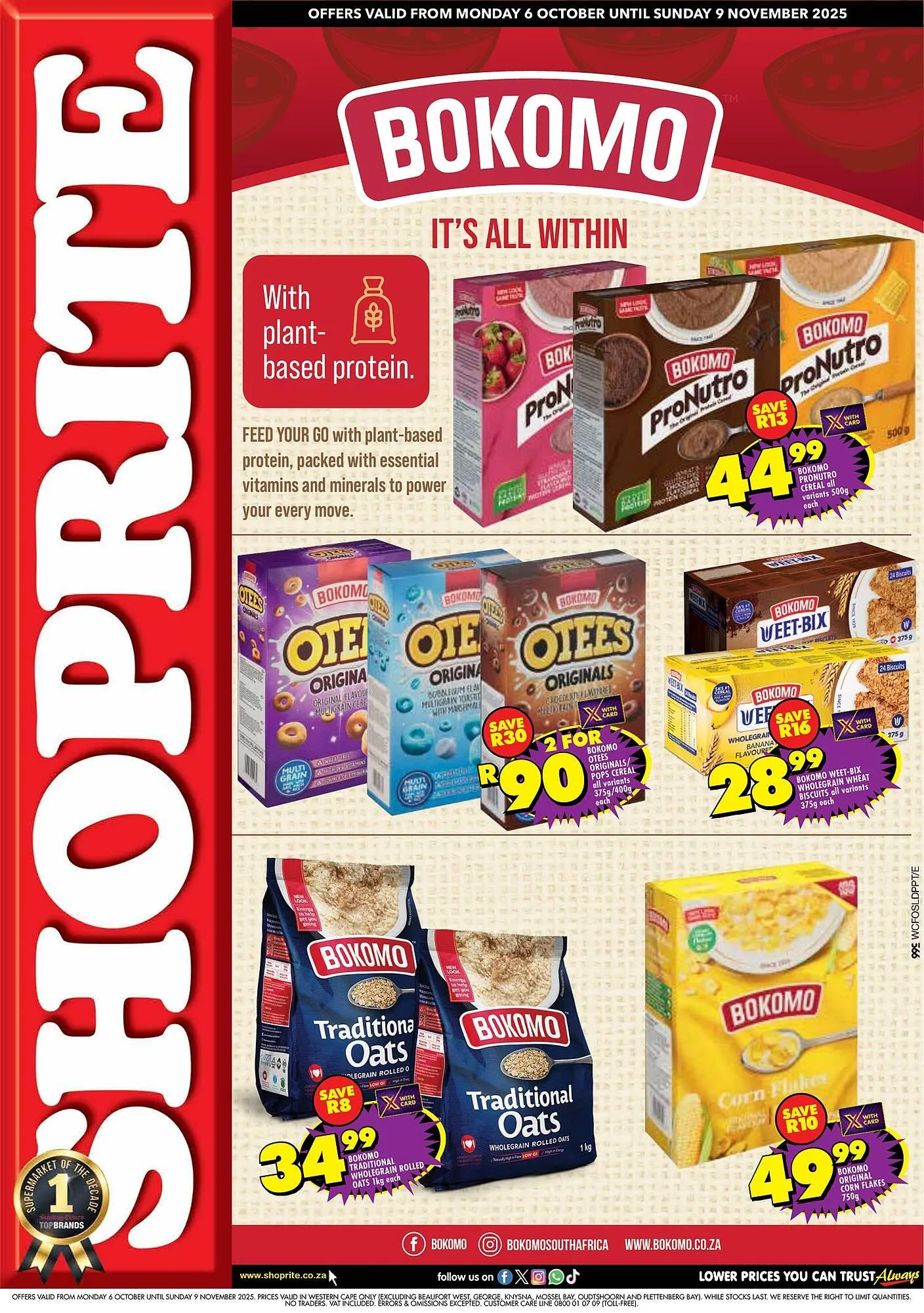 Shoprite catalogue from 6 October to 9 November 2025 - Catalogue Page 1