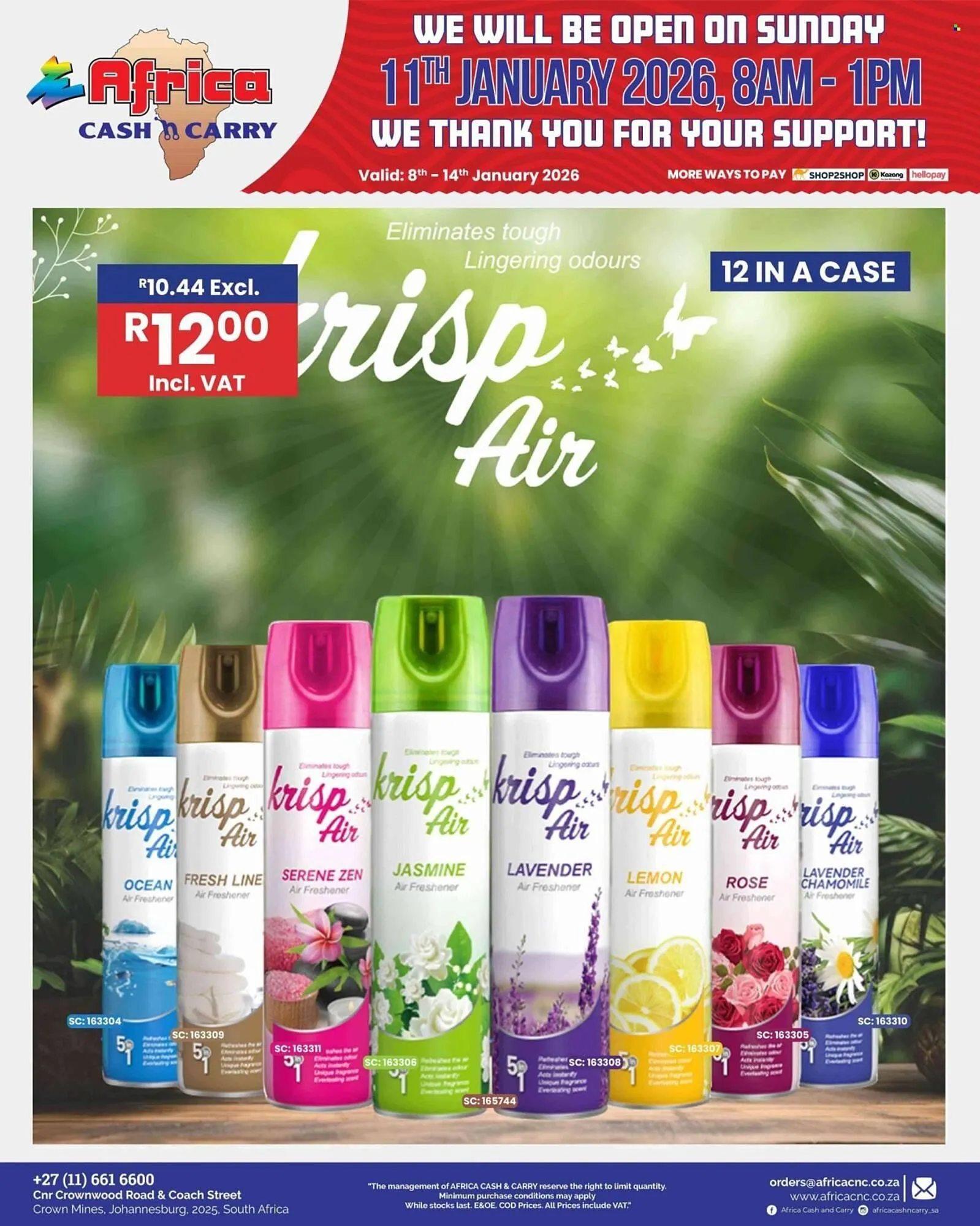 Africa Cash and Carry catalogue from 8 January to 11 January 2026 - Catalogue Page 38