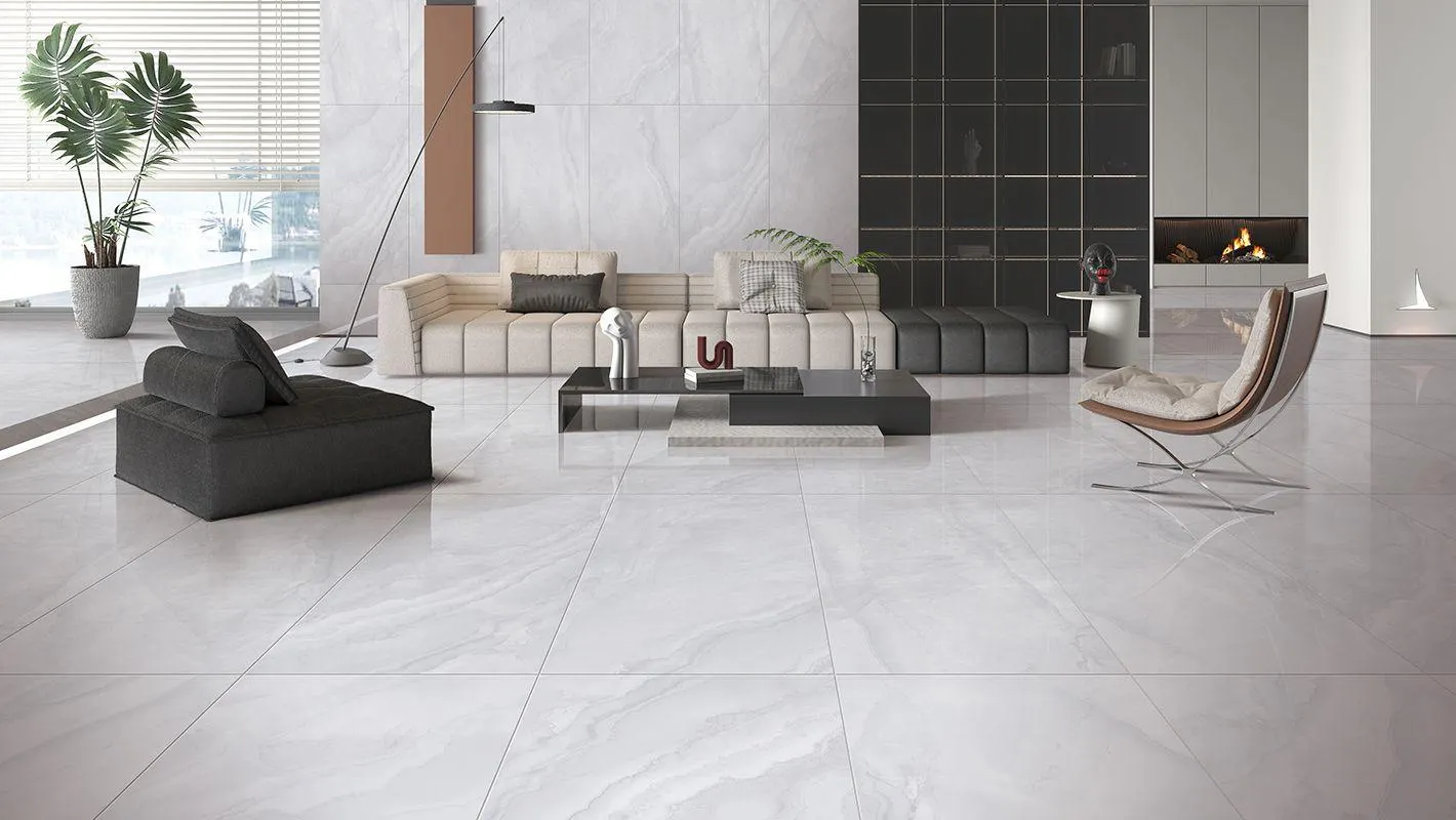 Aurora Marmo Rectified Glazed Polished Hard Body Ceramic Tile 600 x 1200mm