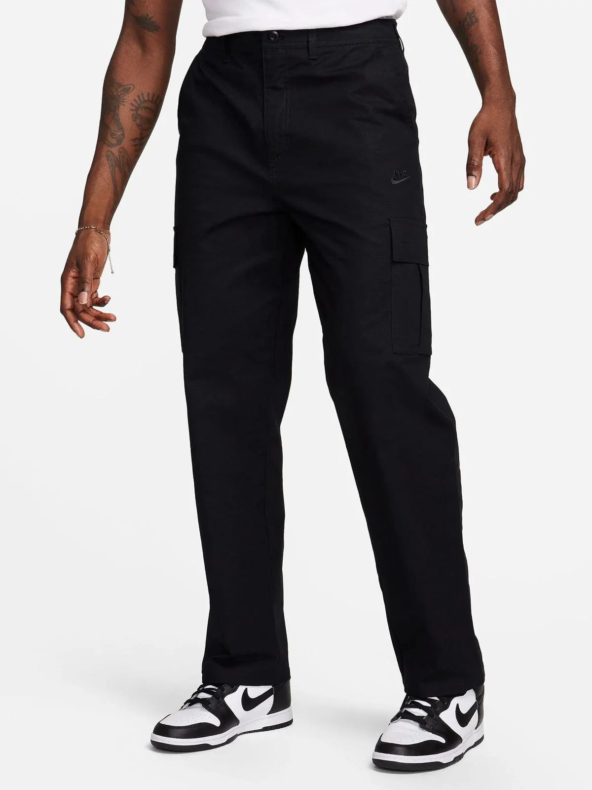 Nike Men's Club Black Cargo Trousers