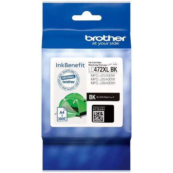 BROTHER HIGH YIELD INK CARTRIDGE LC472XL-BK