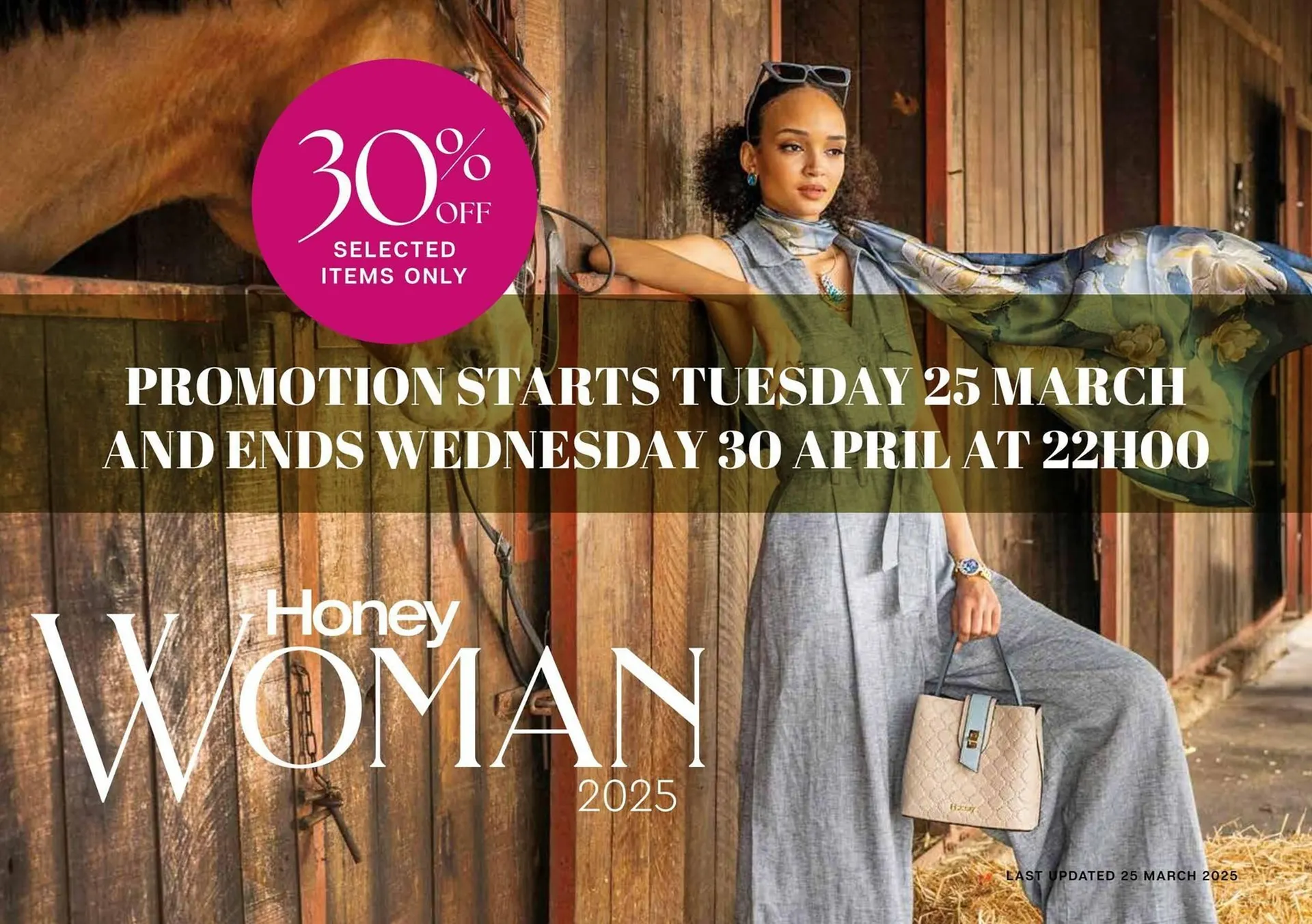 Honey Fashion Accessories catalogue from 28 March to 3 April 2025 - Catalogue Page 1