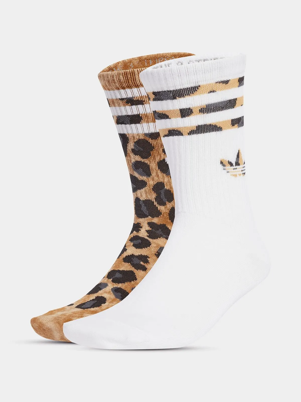 adidas Originals Unisex 2 Pack Leo Crew Multicolour Socks