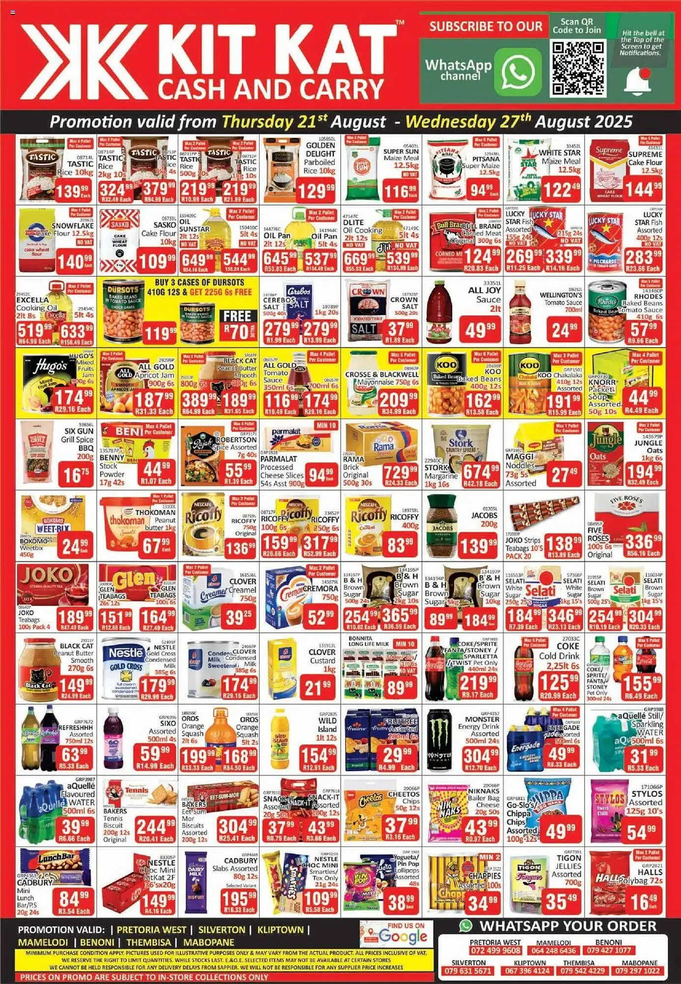 KitKat Cash and Carry catalogue from 21 August to 27 August 2025 - Catalogue Page 1