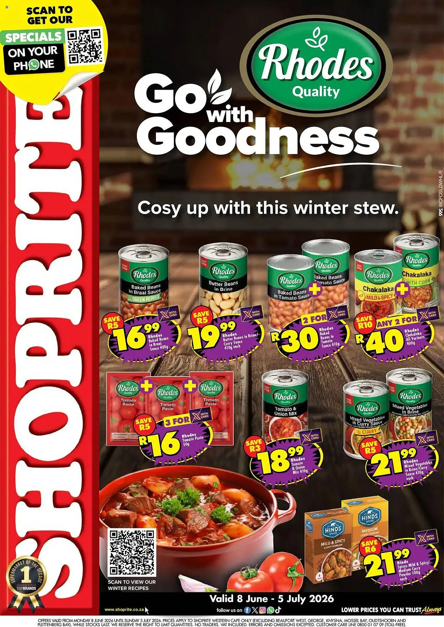 Shoprite catalogue from 8 June to 5 July 2026 - Catalogue Page 1
