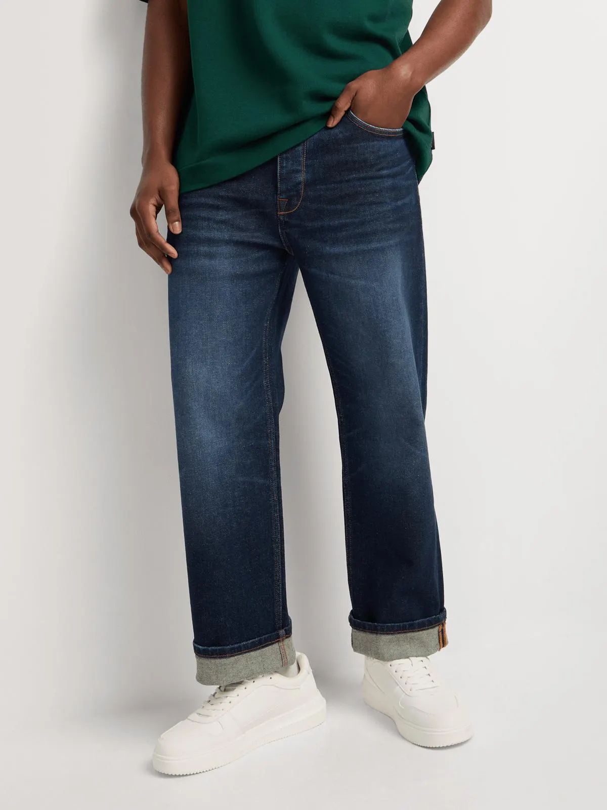 Relay Jeans Men's Classic Straight Leg Blue Denim