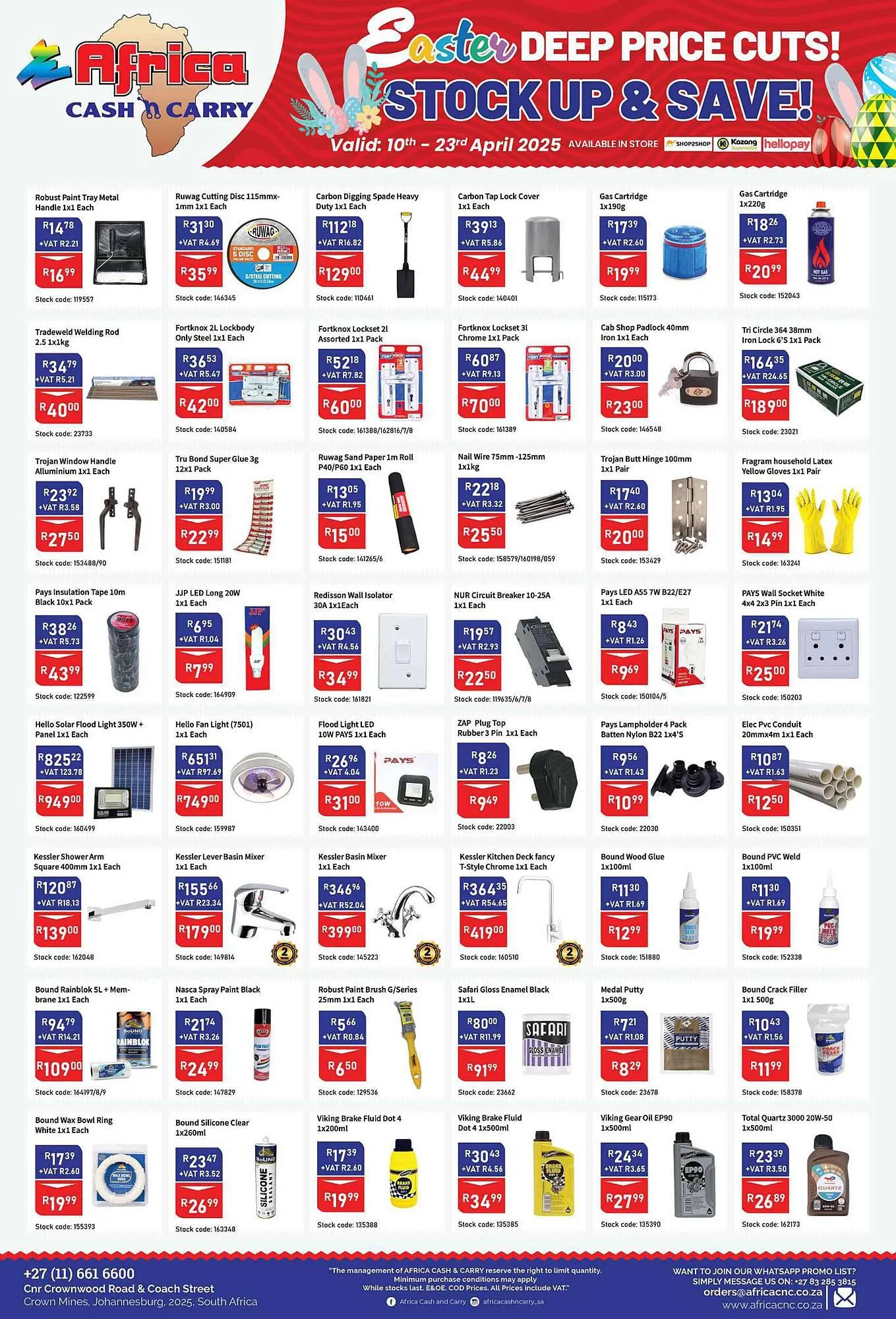 Africa Cash and Carry catalogue from 10 April to 23 April 2025 - Catalogue Page 9