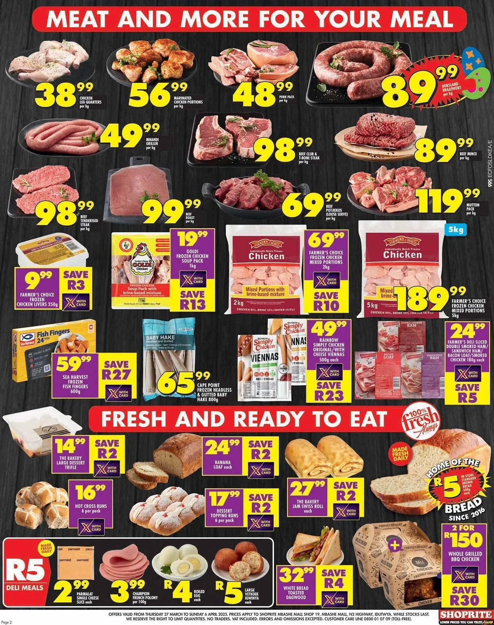 Shoprite catalogue from 27 March to 6 April 2025 - Catalogue Page 2
