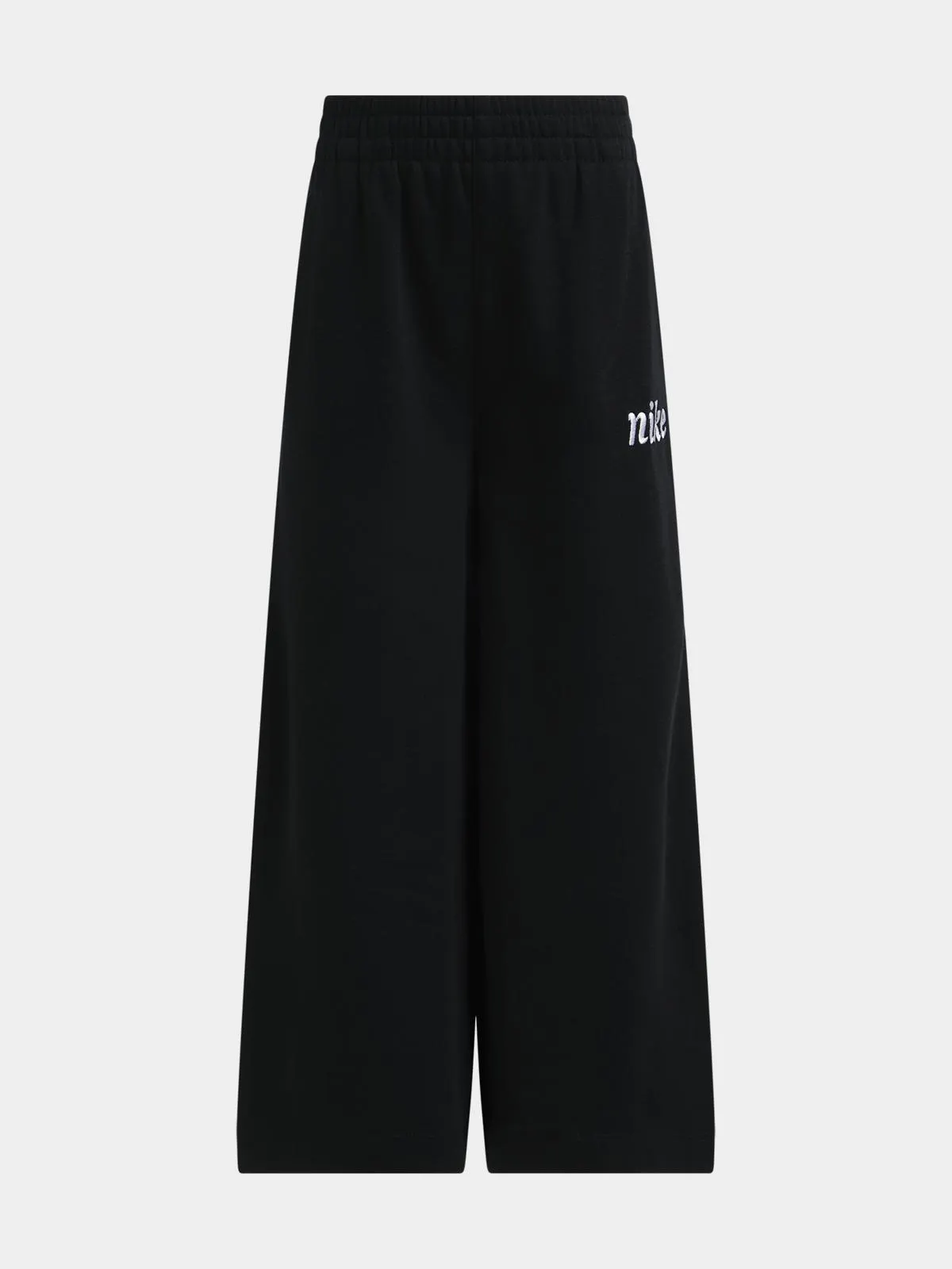 Nike Girls Kids Essential Fitted Black Sweat Pants