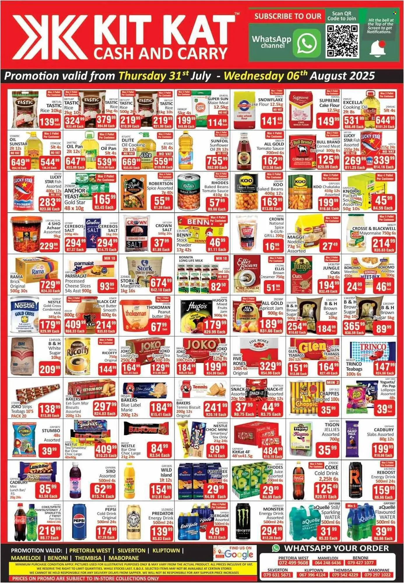 KitKat Cash and Carry catalogue from 31 July to 6 August 2025 - Catalogue Page 1