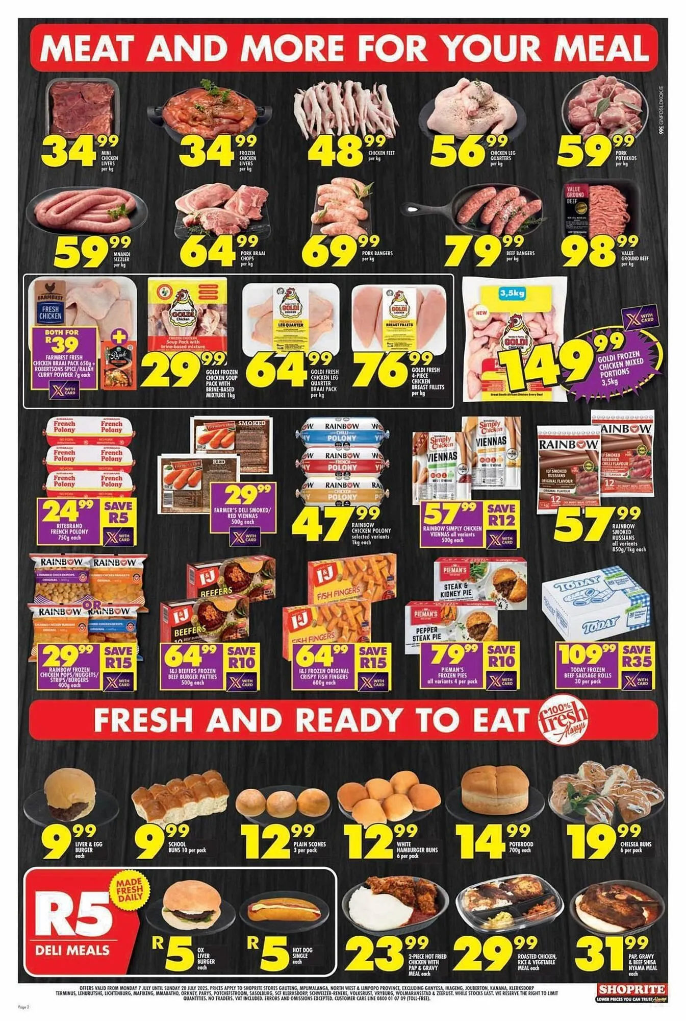 Shoprite catalogue from 7 July to 20 July 2025 - Catalogue Page 2