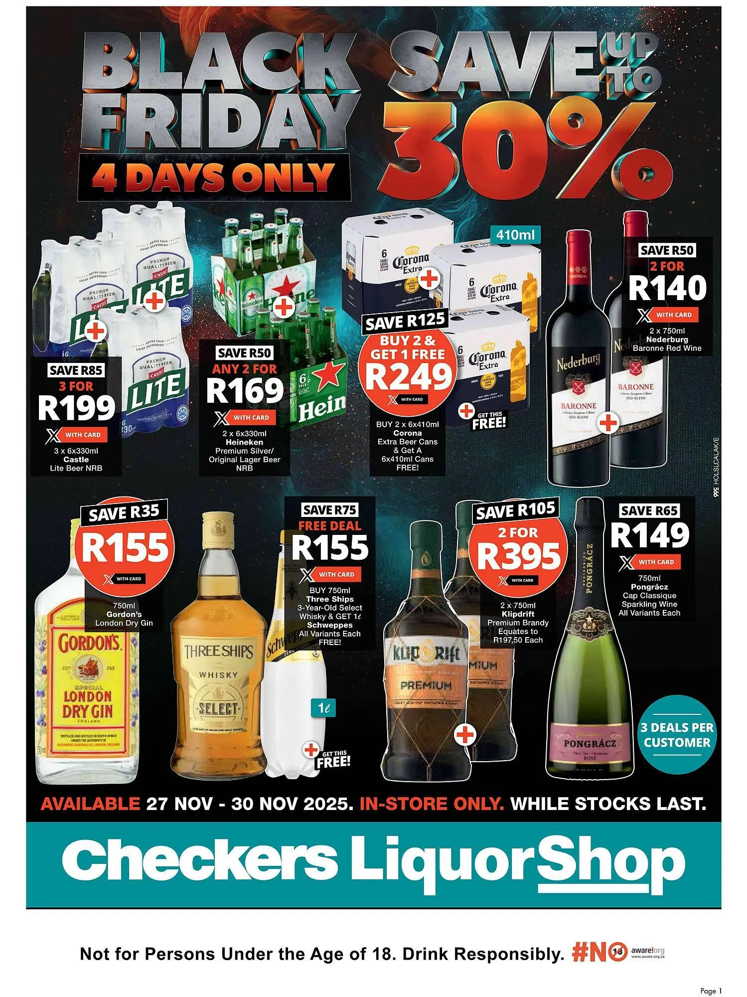 Checkers catalogue from 27 November to 30 November 2025 - Catalogue Page 1