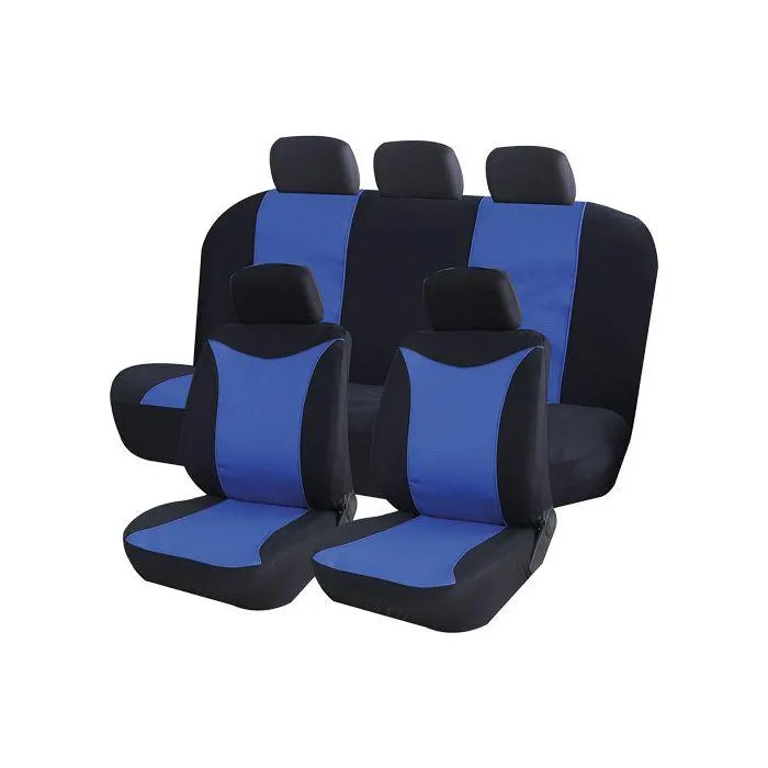 BIRDS EYE SEAT COVER SET BLUE