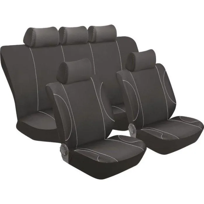 Autogear 11 Piece Polyester Seat Cover Austin Grey