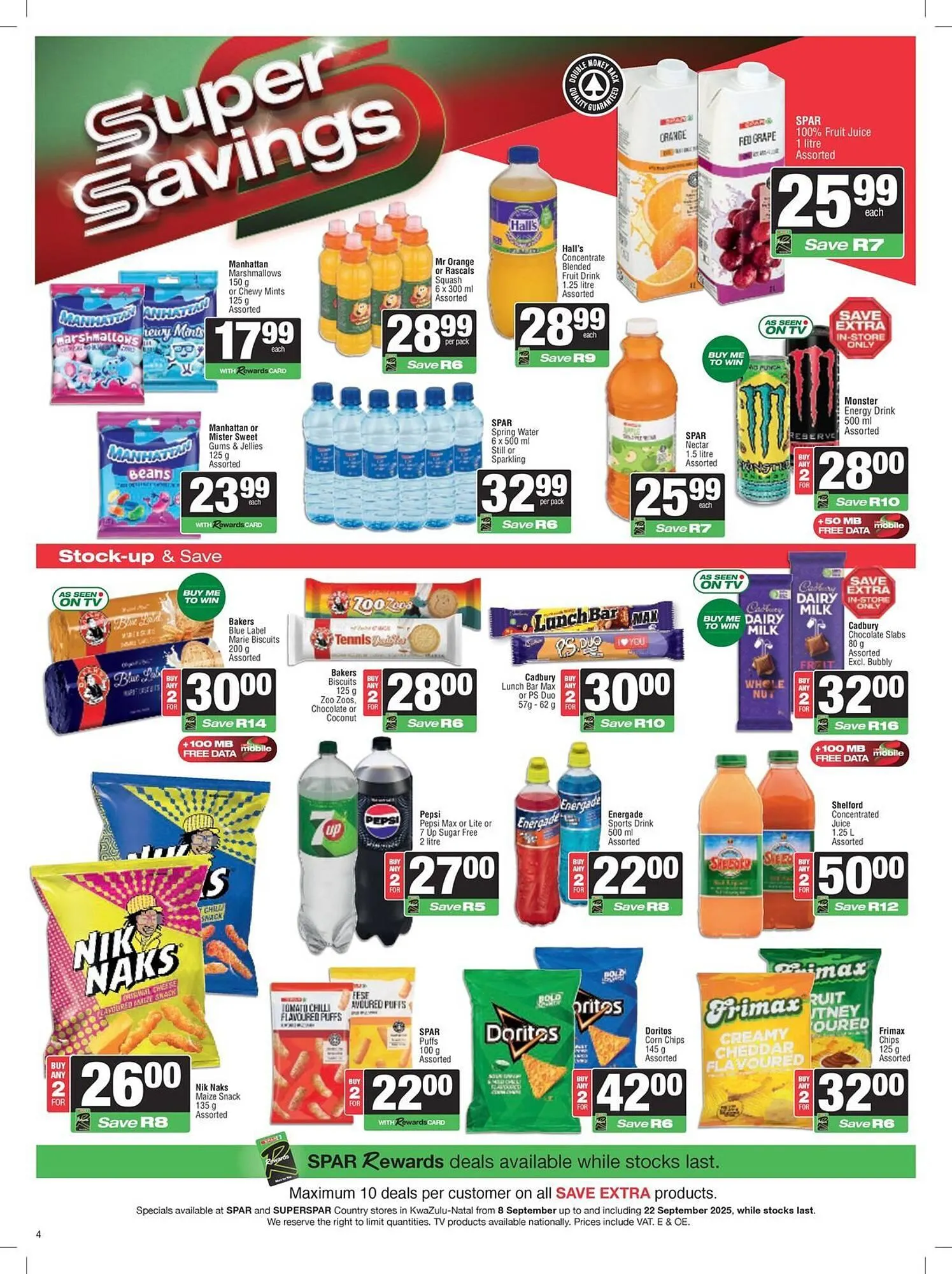 Spar catalogue from 8 September to 22 September 2025 - Catalogue Page 4