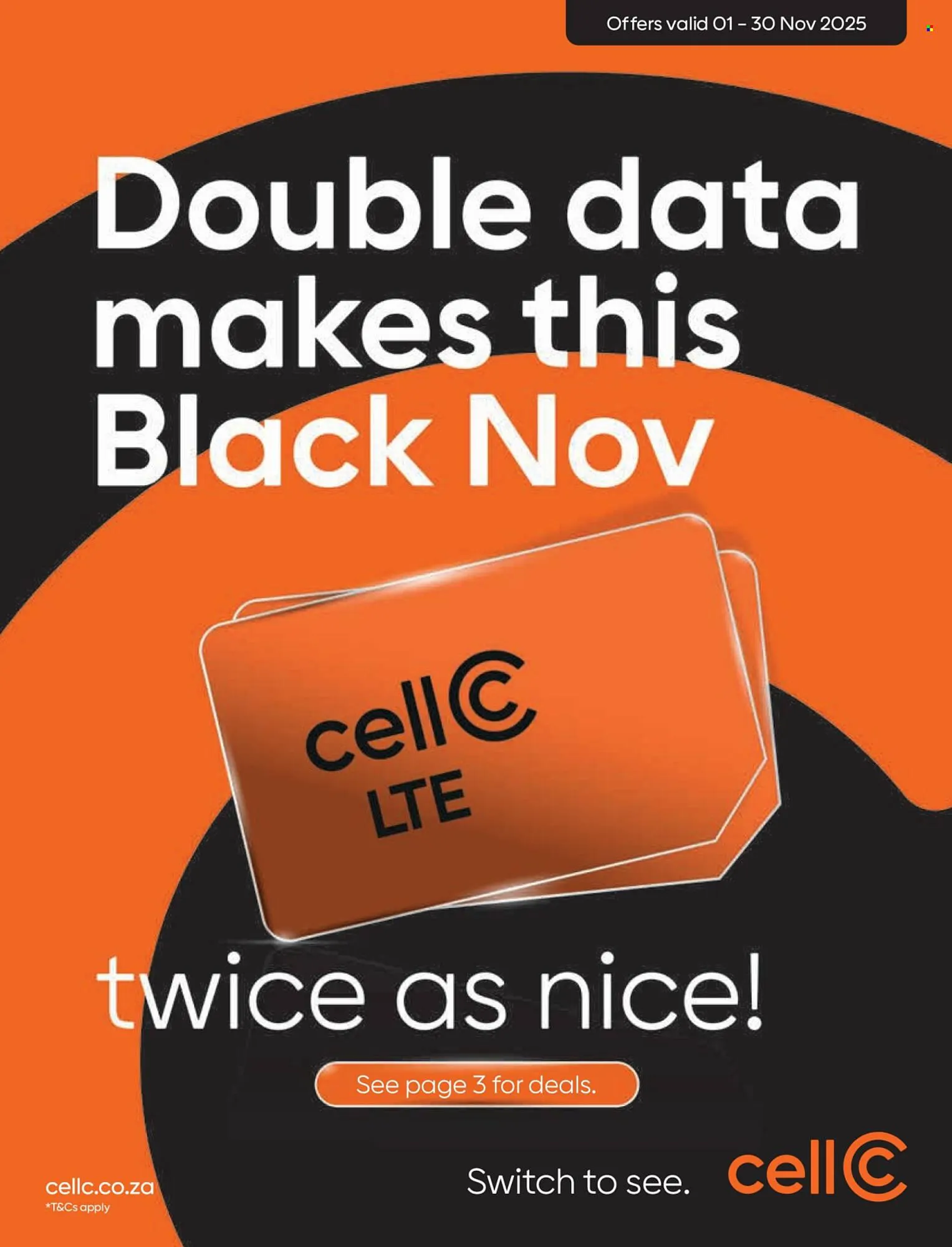 Cell C catalogue from 1 November to 30 November 2025 - Catalogue Page 1