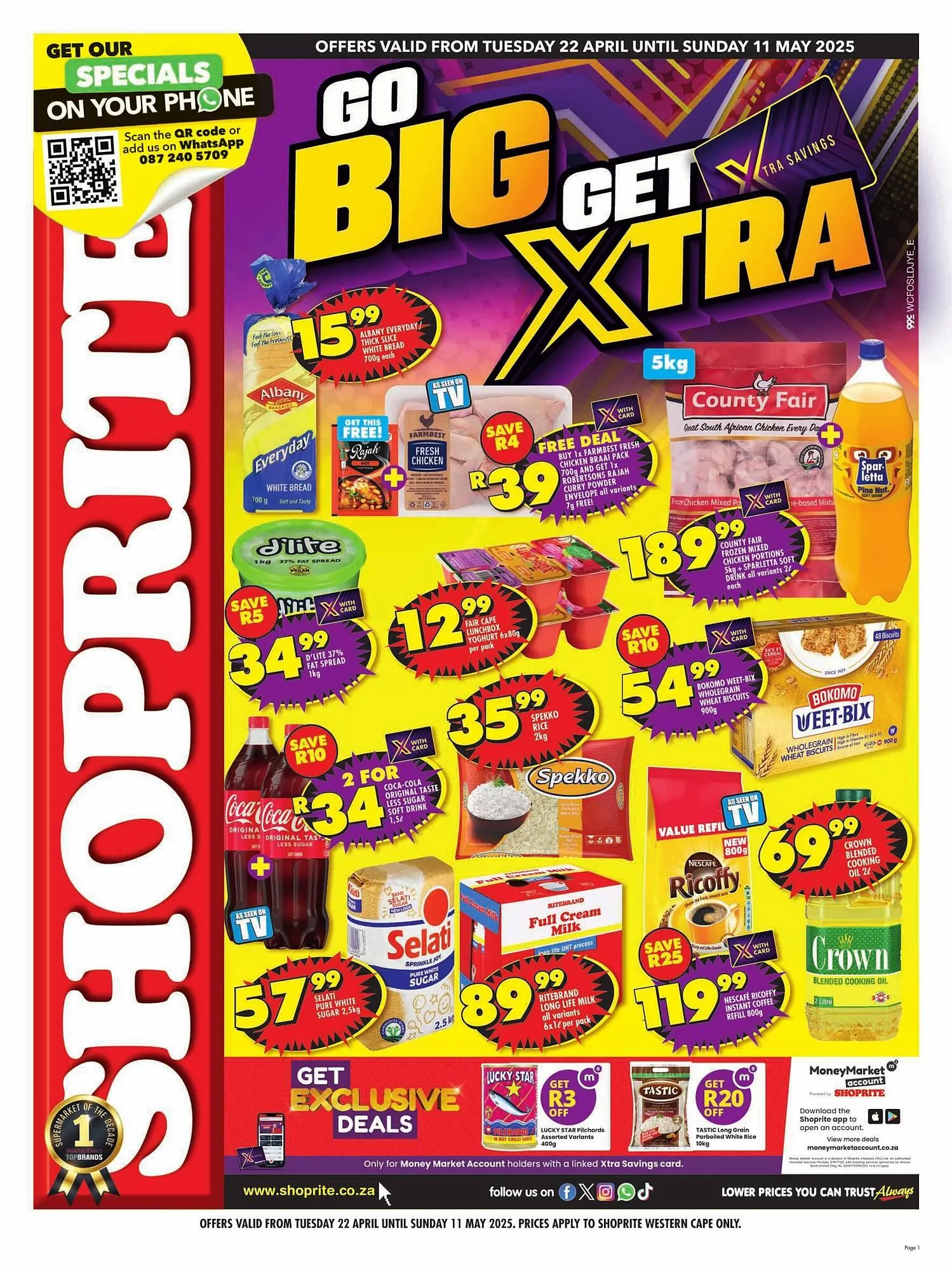 Shoprite catalogue from 22 April to 11 May 2025 - Catalogue Page 1