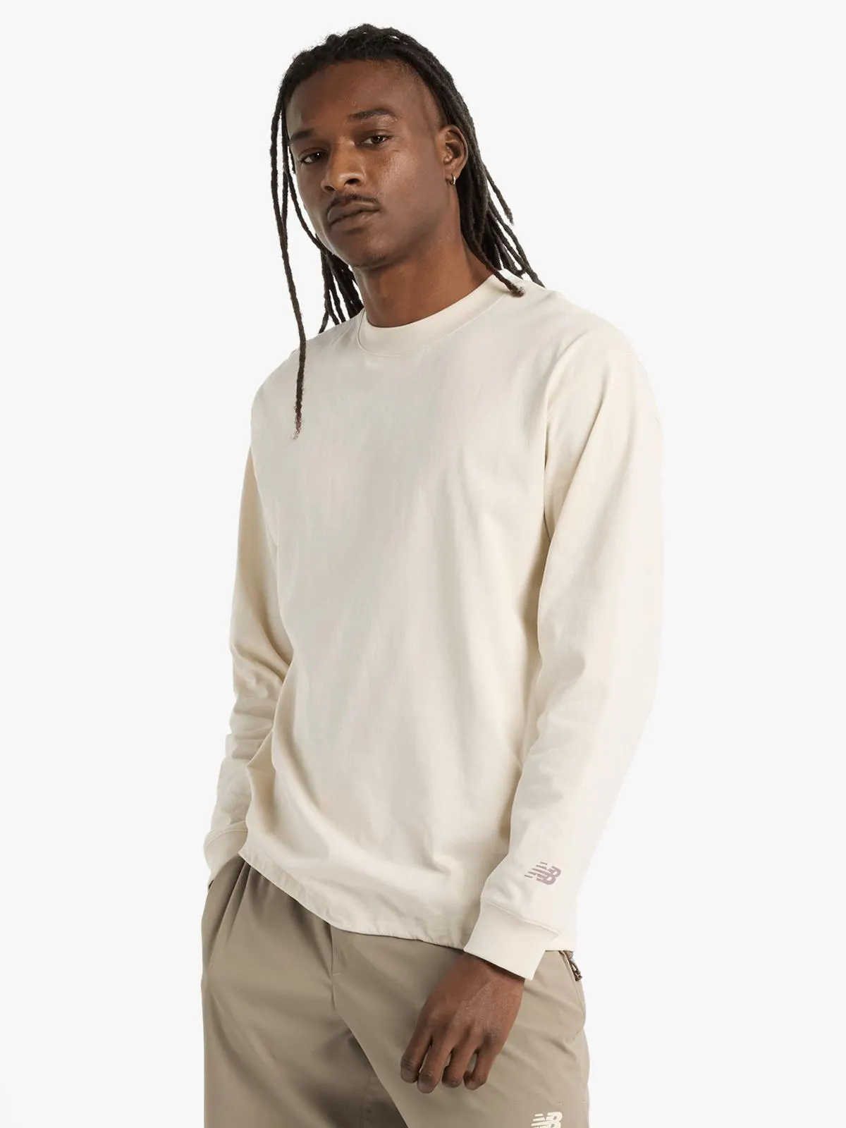 New Balance Men's Run Energy Beige T-Shirt