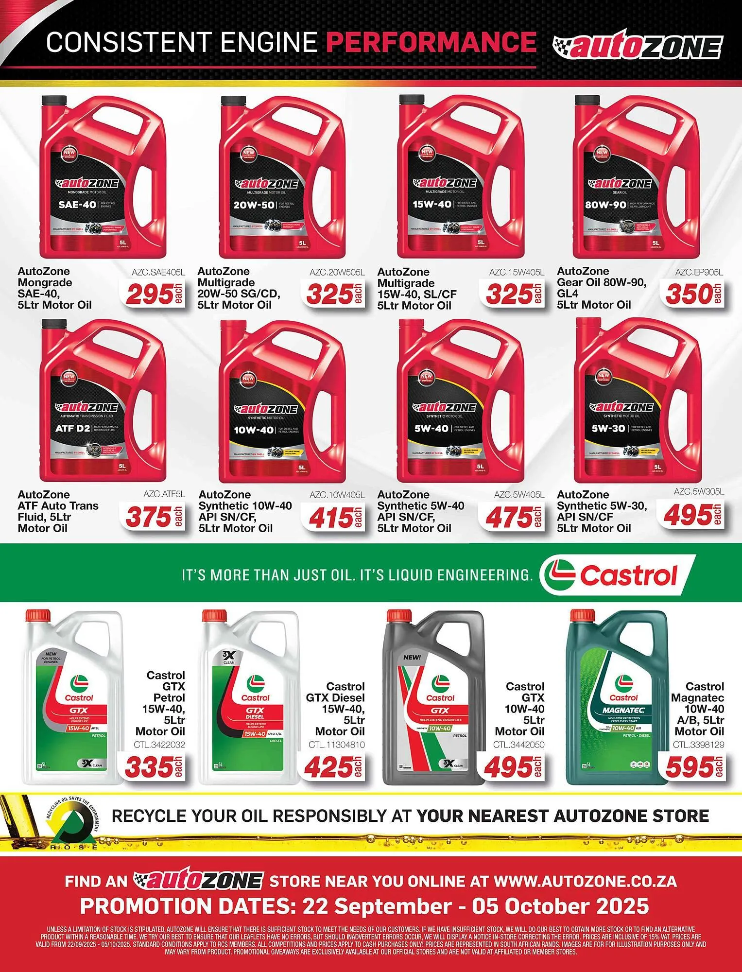 AutoZone catalogue from 22 September to 5 October 2025 - Catalogue Page 22