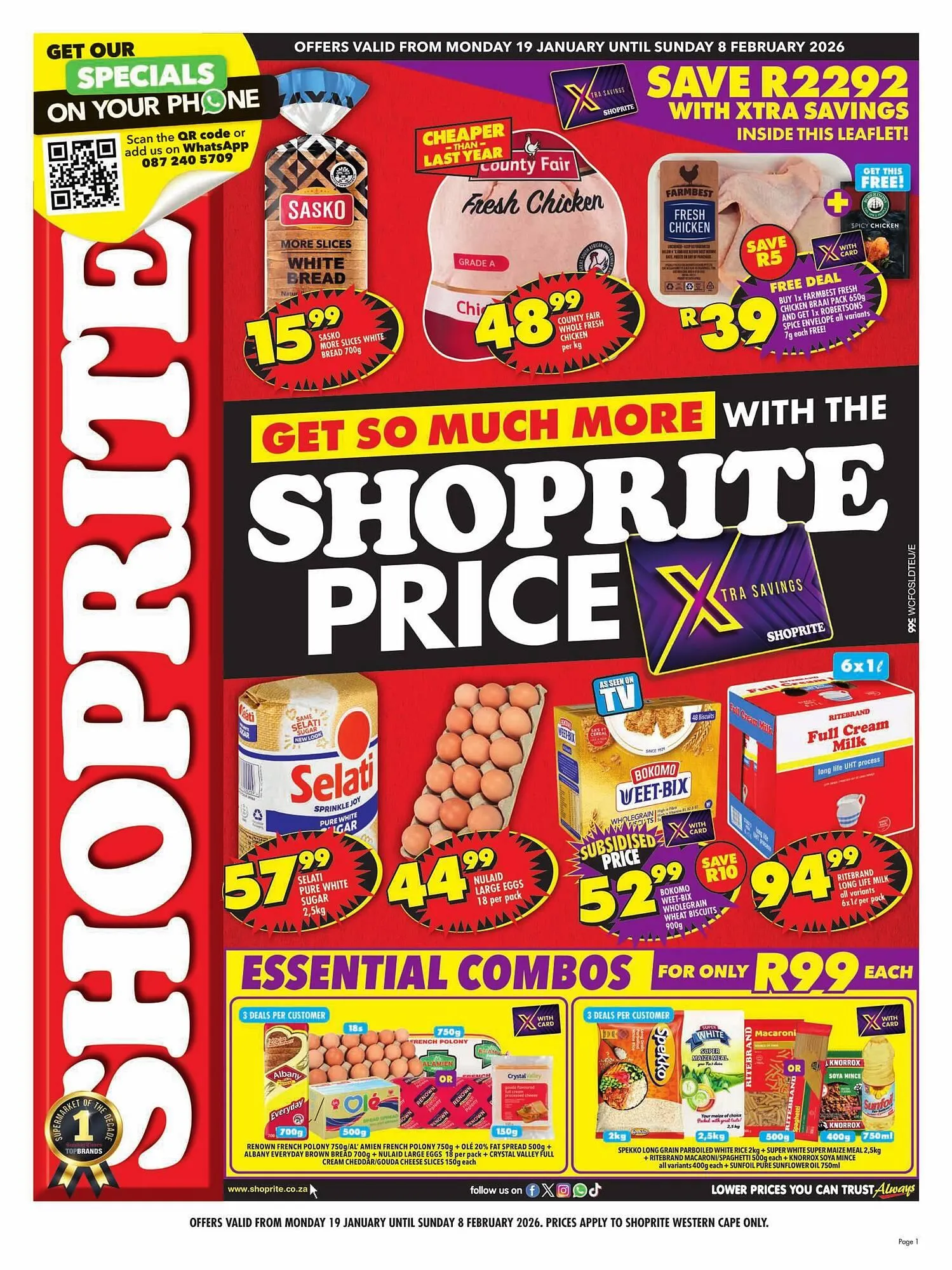 Shoprite catalogue from 19 January to 8 February 2026 - Catalogue Page 1