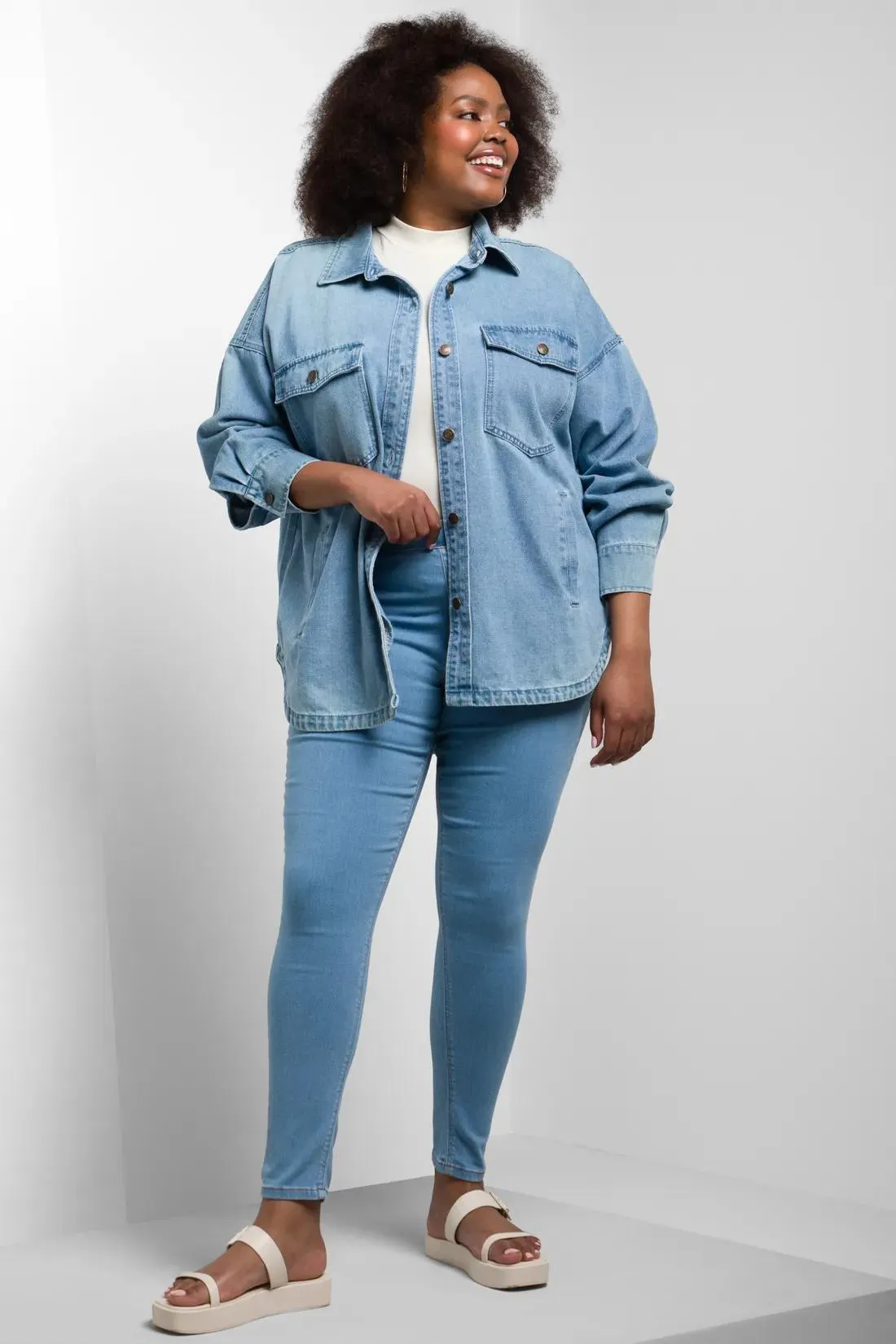 Pull on jeggings blue