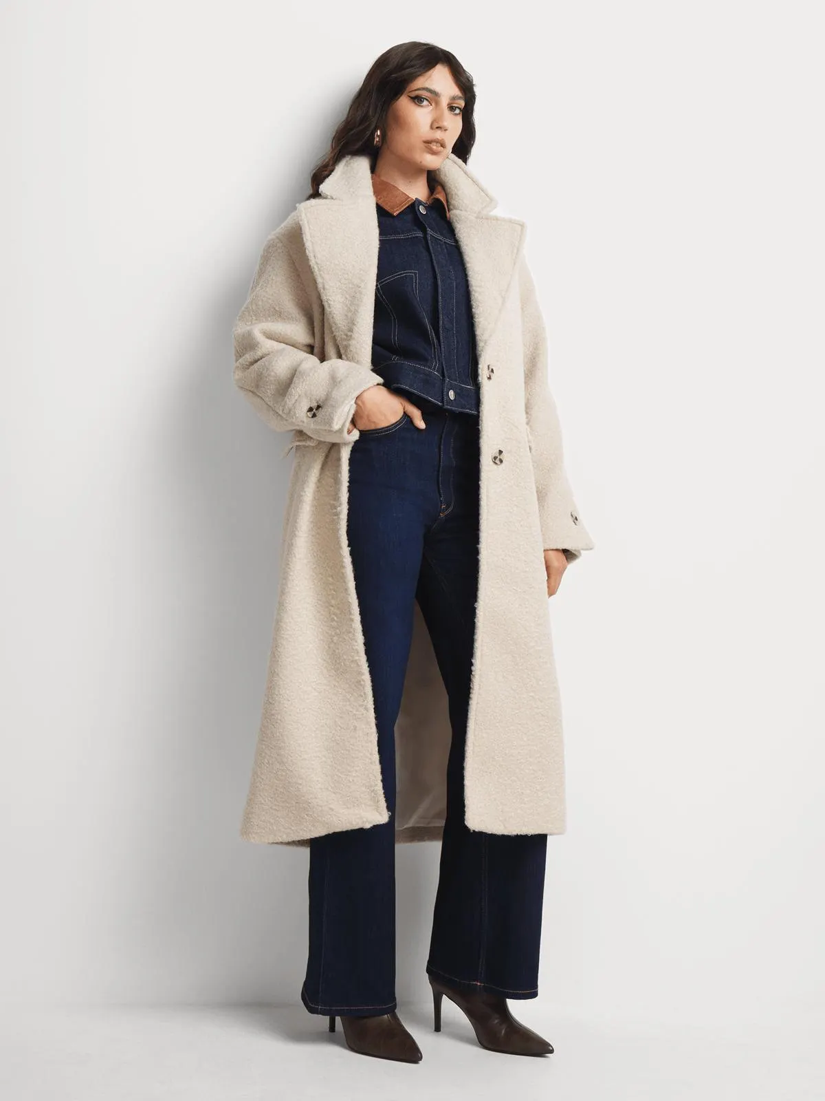 Textured Longer Length Coat