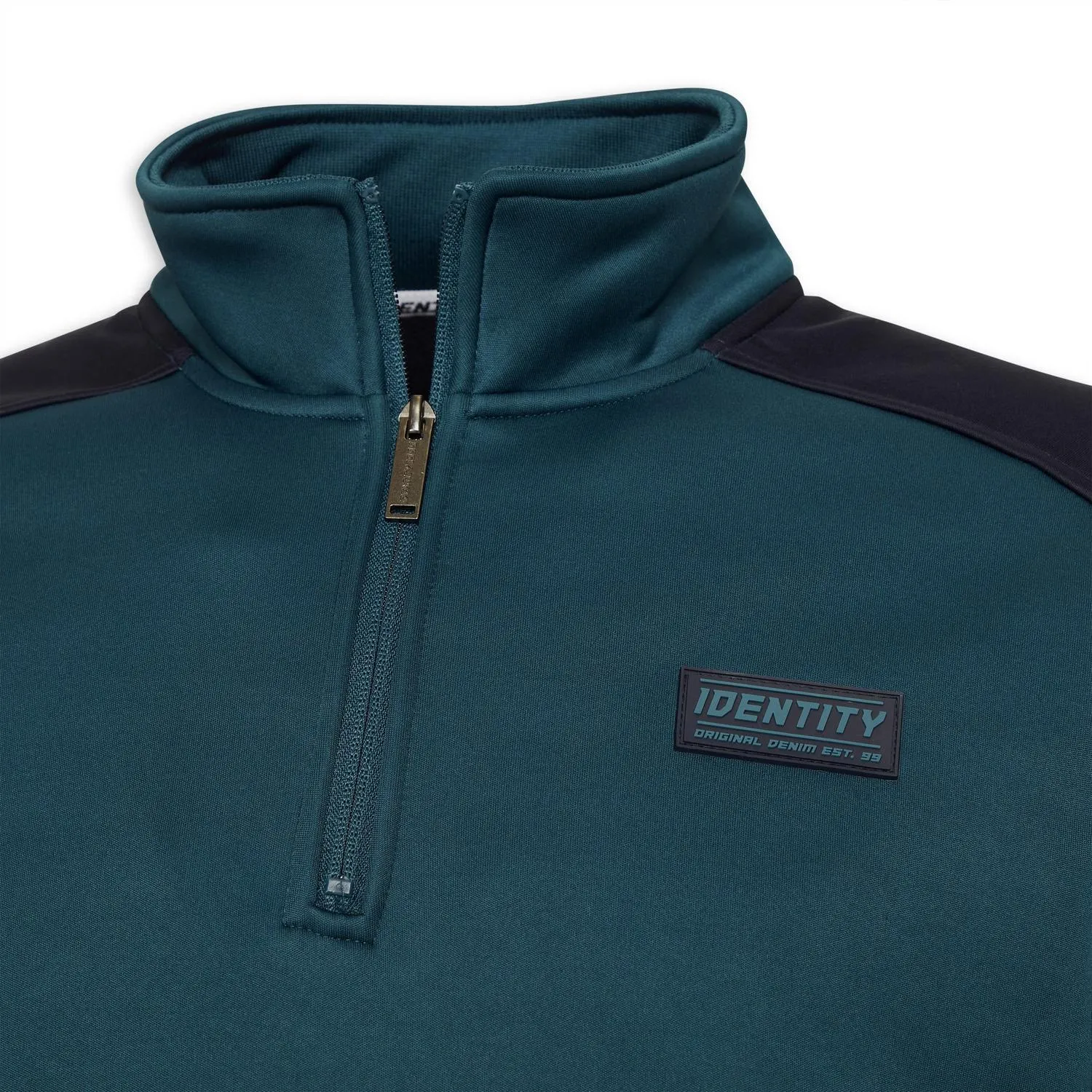 Blue Quarter-zip Sweat Top