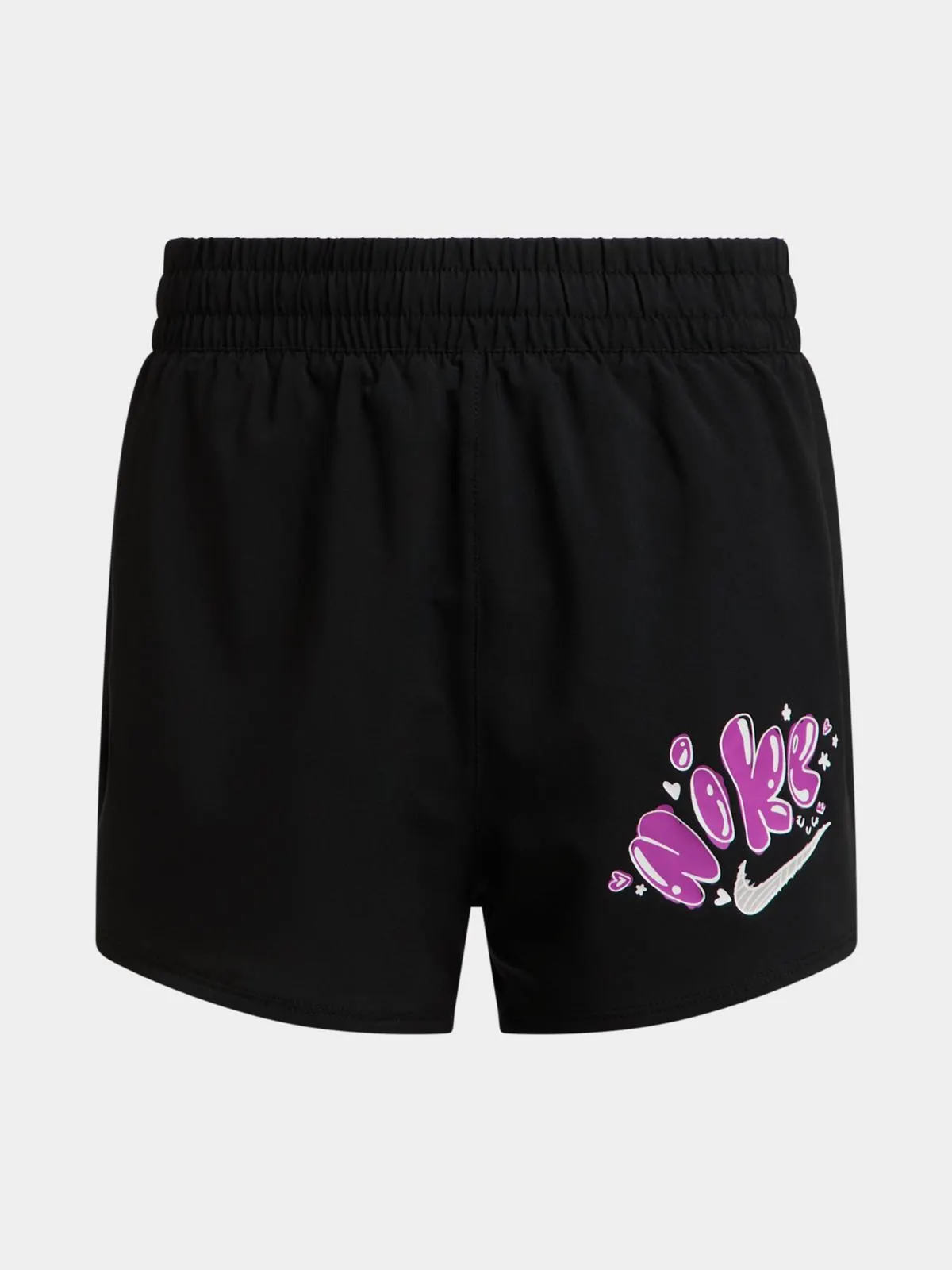 Nike Girls Youth Dri-Fit One Woven Athletic Black Shorts
