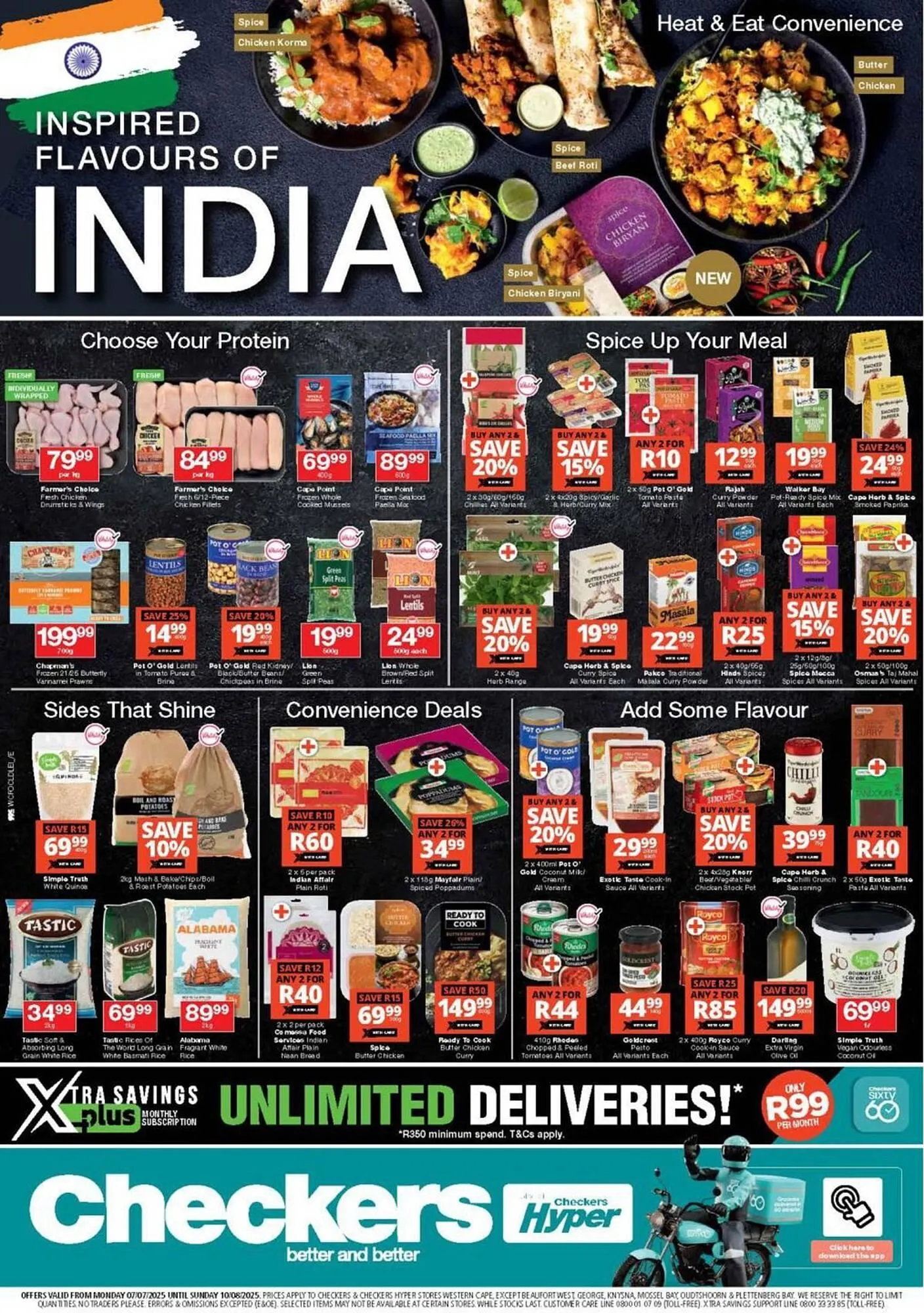 Checkers catalogue from 7 July to 10 August 2025 - Catalogue Page 1