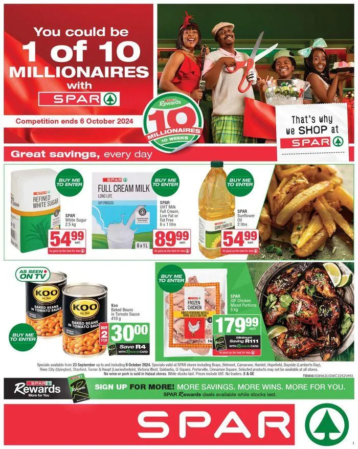 Specials Spar from 23 September to 6 October 2024 - Catalogue Page 1