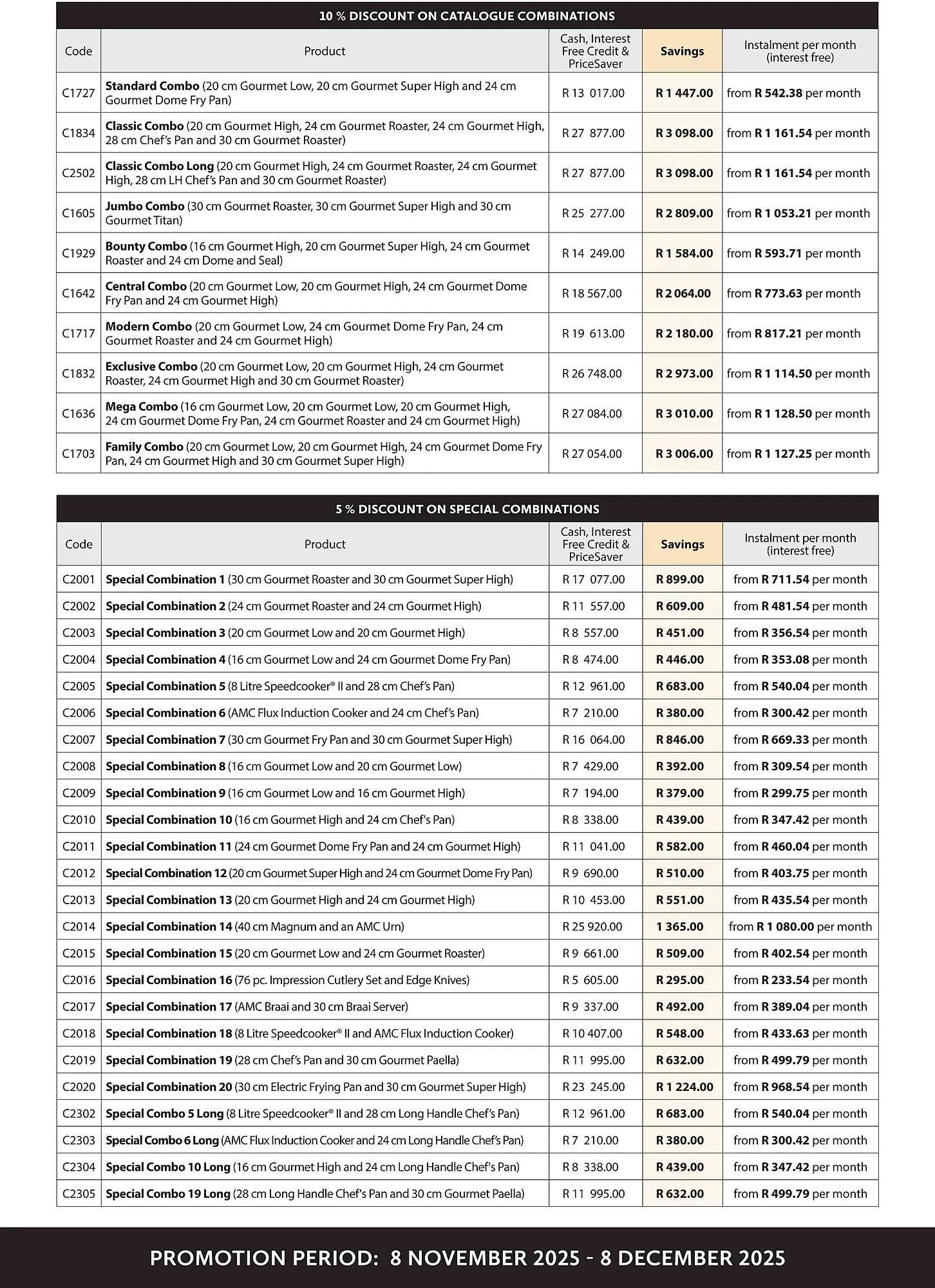 AMC Cookware catalogue from 8 November to 8 December 2025 - Catalogue Page 7