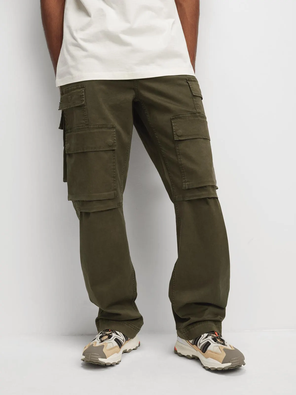 Redbat Men's Fatigue Wide Leg Cargo Pants
