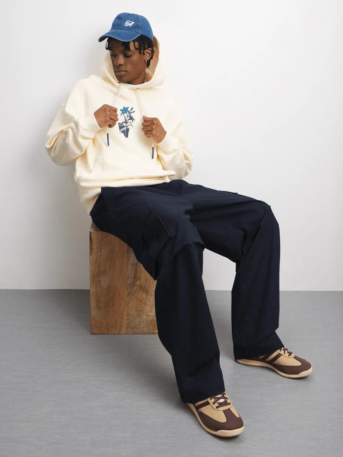 Archive Men's Flower Ecru Hoodie