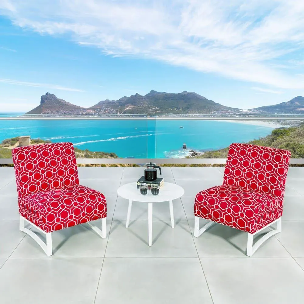 Narisha Accent Lounge Chair Red