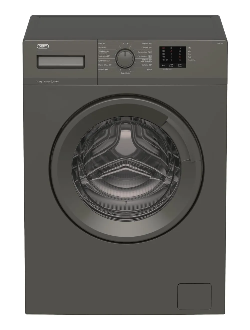 Defy 6kg Grey Front Loader Washing Machine Daw382