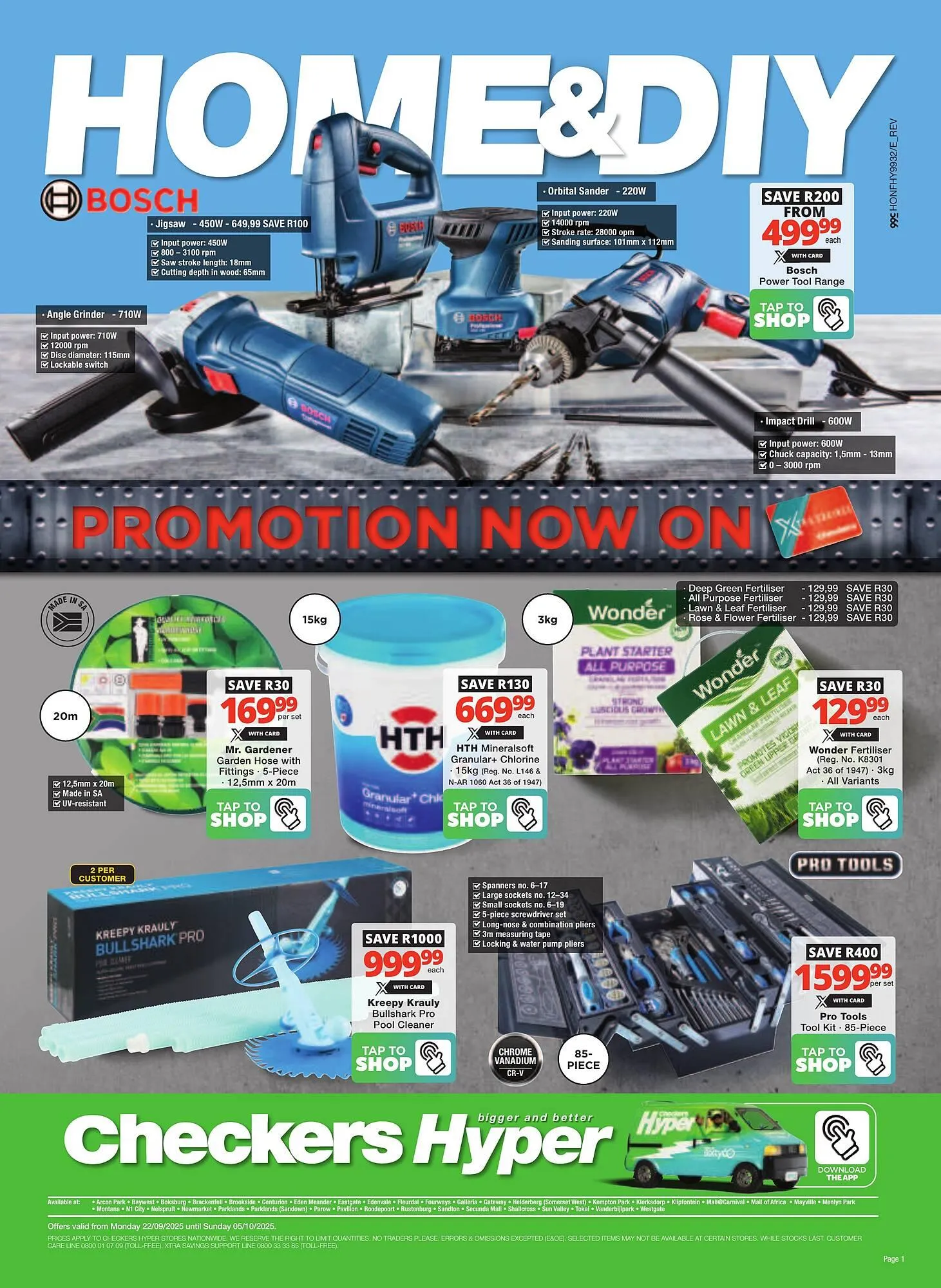 Checkers catalogue from 25 September to 5 October 2025 - Catalogue Page 1