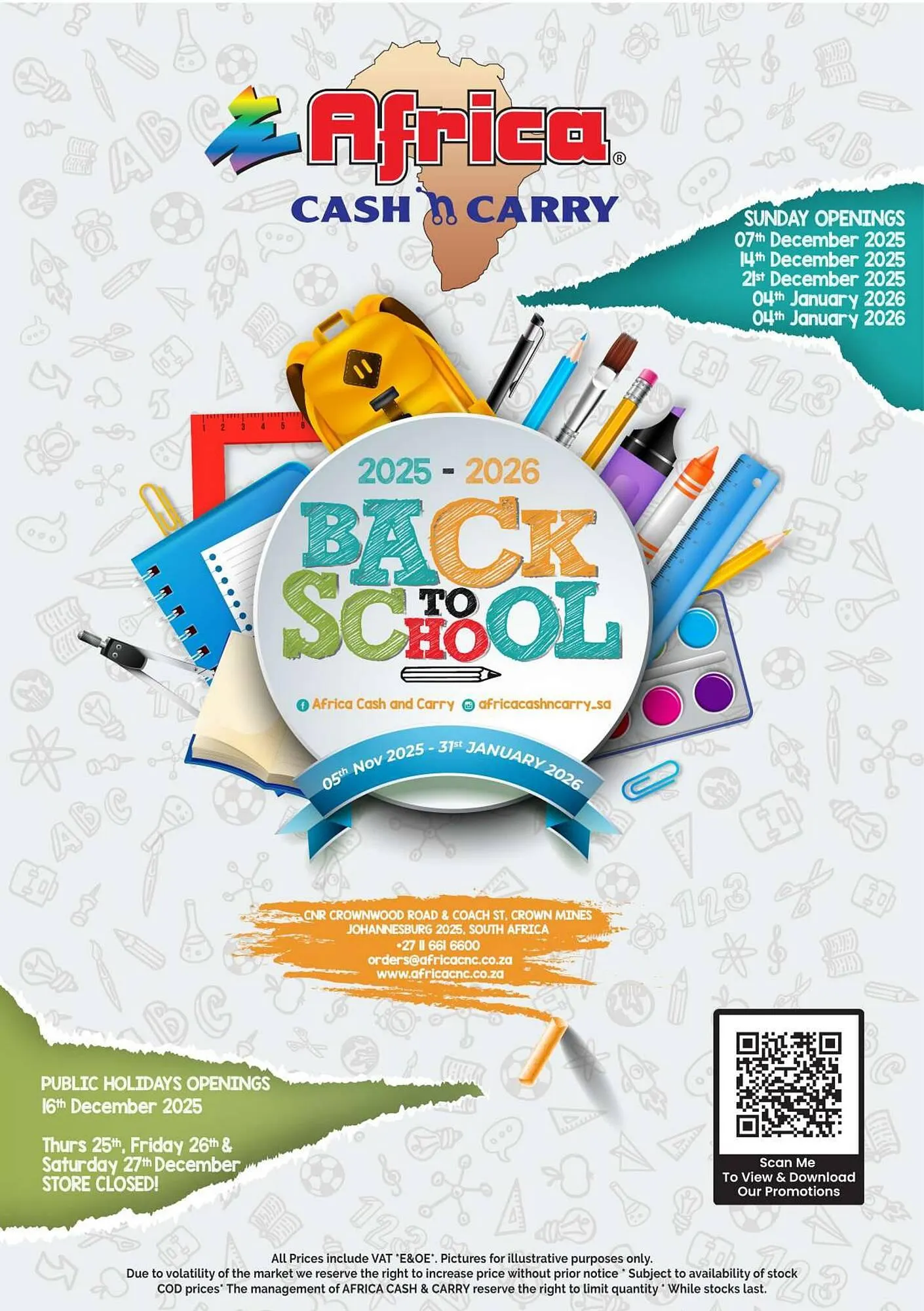 Africa Cash and Carry catalogue from 16 January to 31 January 2026 - Catalogue Page 1