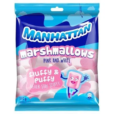 Manhattan Pink & White Mallows 150g