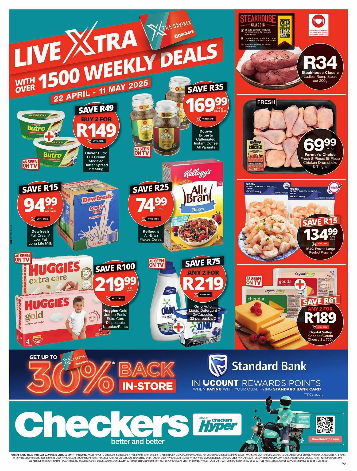 Checkers catalogue from 22 April to 11 May 2025 - Catalogue Page 1