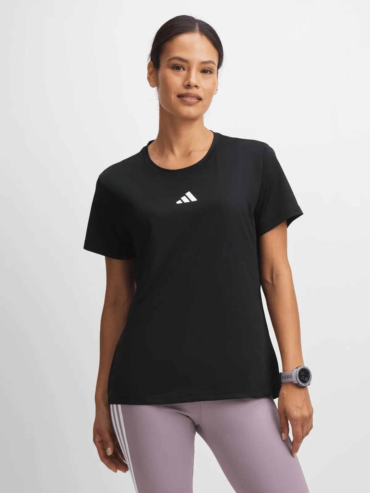 adidas Womens Black Running Tee