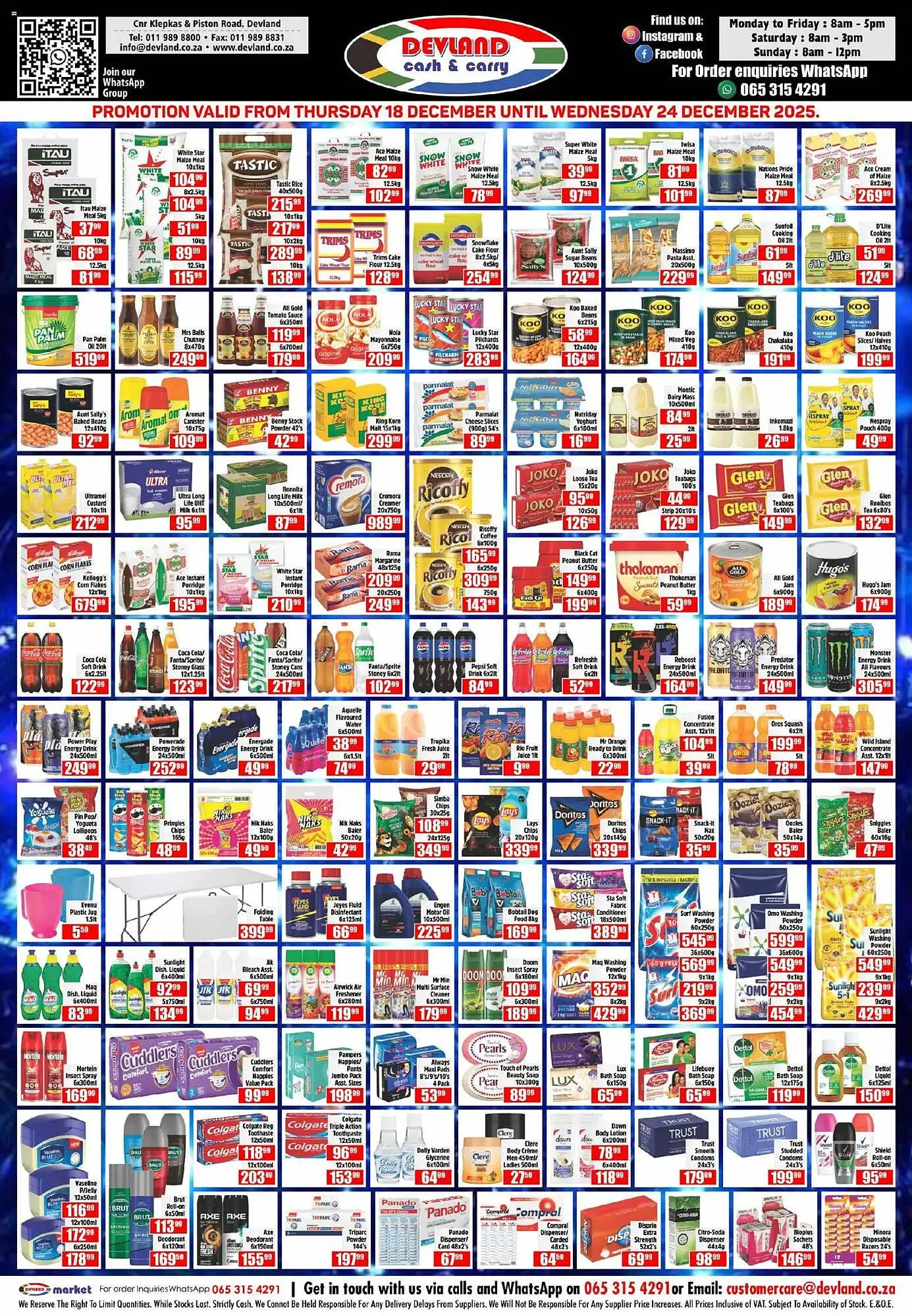 Devland Cash And Carry catalogue from 18 December to 24 December 2025 - Catalogue Page 1