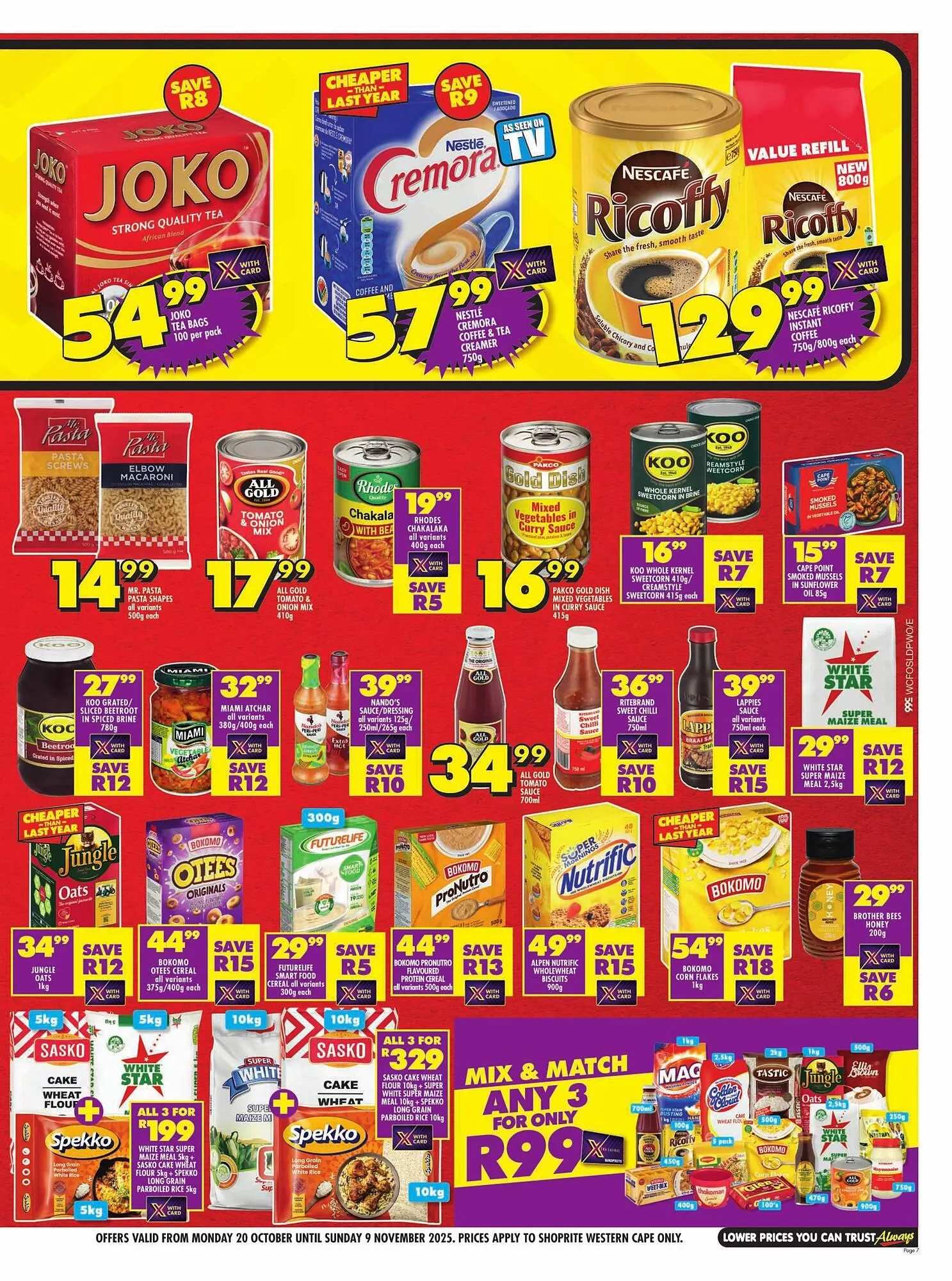 Shoprite catalogue from 20 October to 9 November 2025 - Catalogue Page 7
