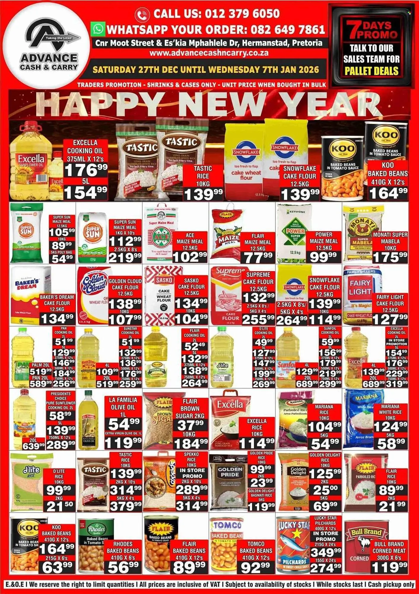 Advance Cash n Carry catalogue from 27 December to 7 January 2026 - Catalogue Page 1