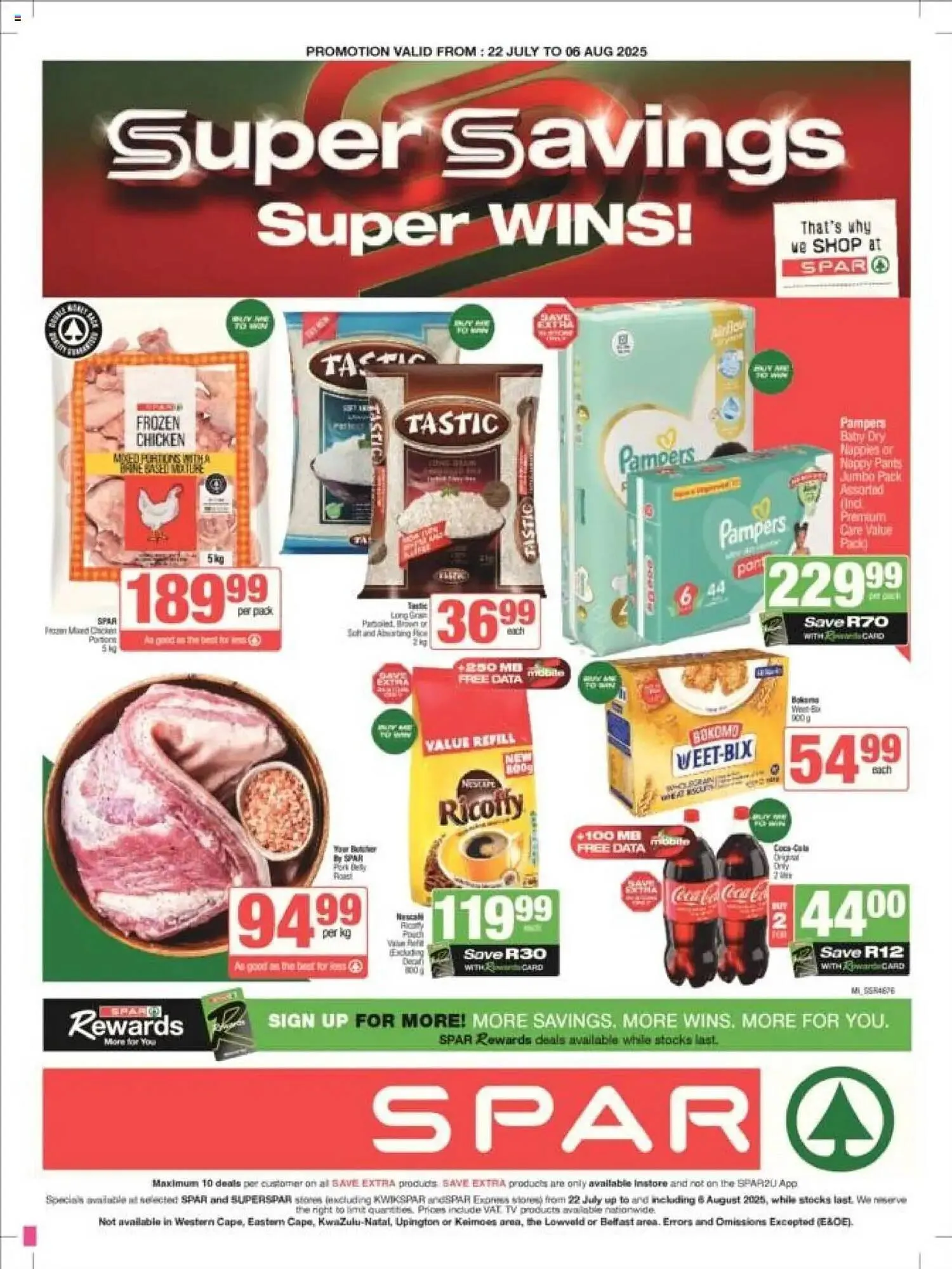 Spar catalogue from 22 July to 6 August 2025 - Catalogue Page 1