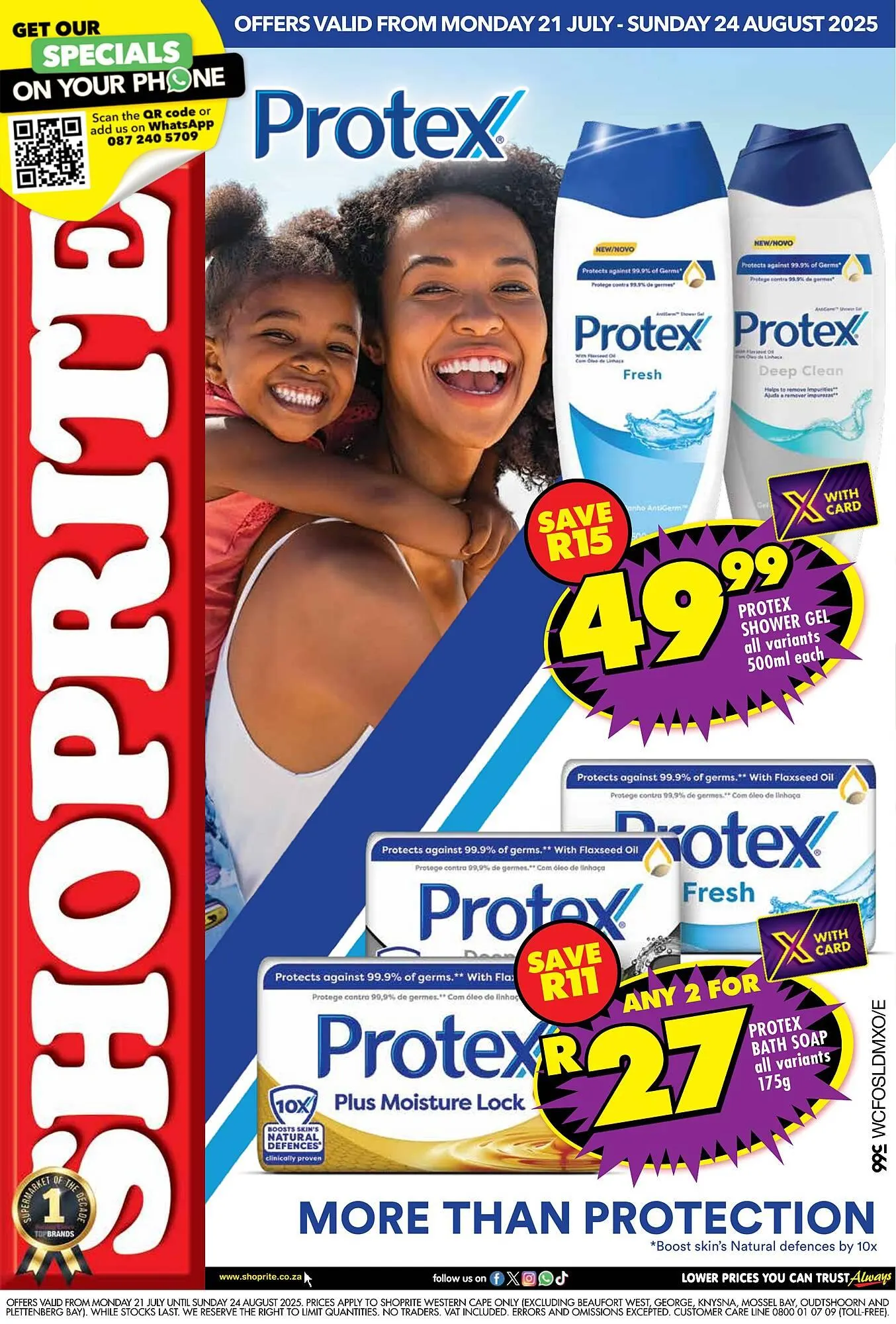 Shoprite catalogue from 21 July to 10 August 2025 - Catalogue Page 1