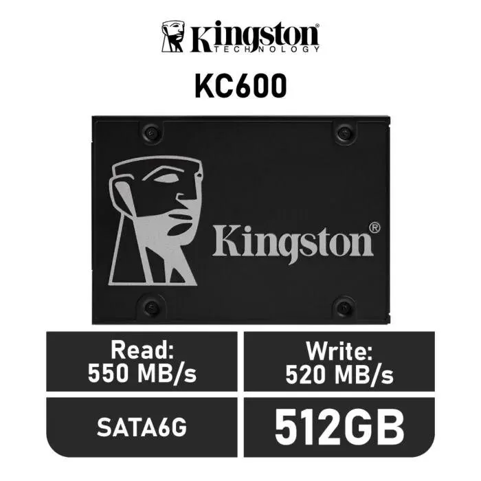 Kingston KC600 512GB SATA6G SKC600/512G 2.5" Solid State Drive