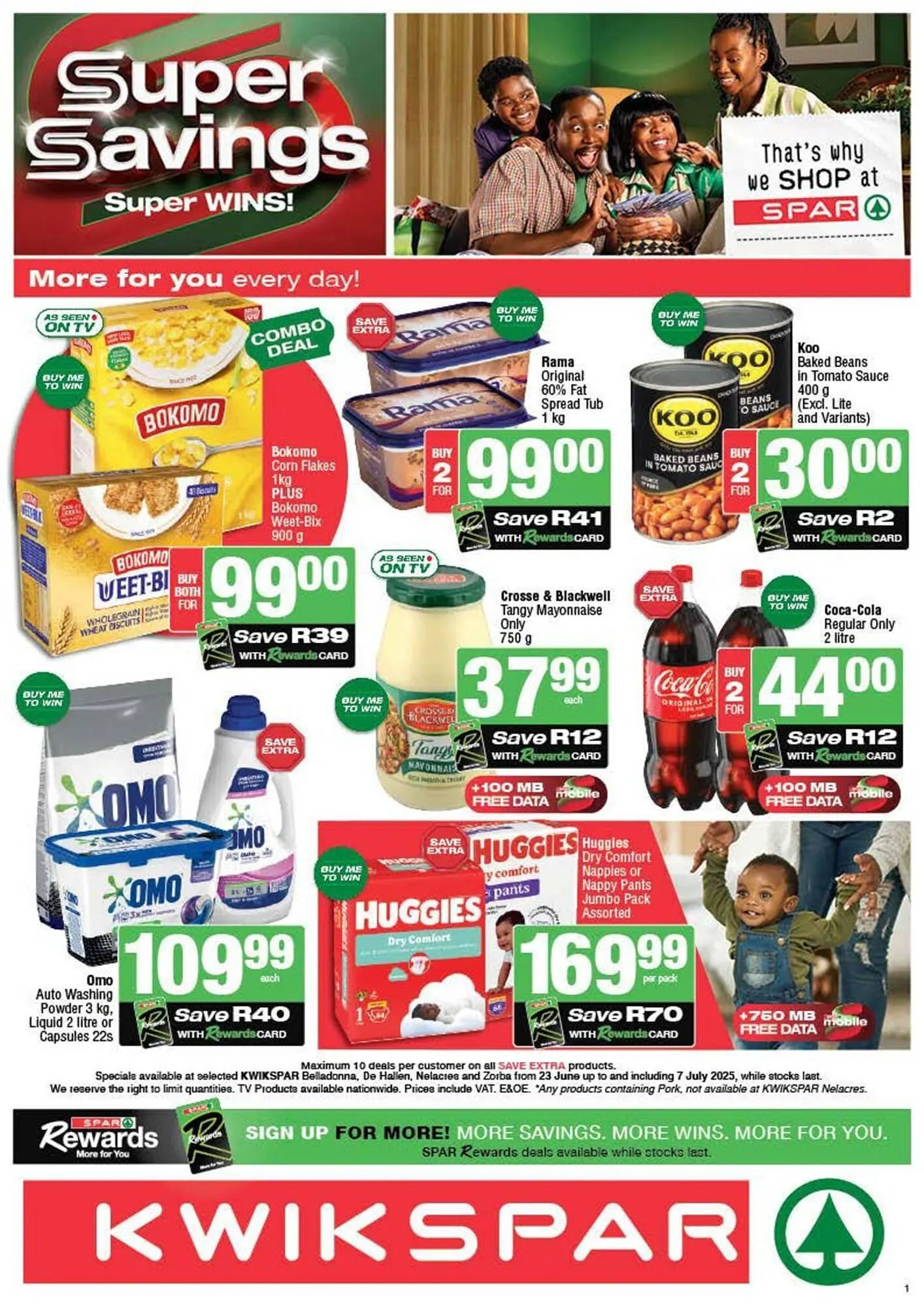 KwikSpar catalogue from 23 June to 7 July 2025 - Catalogue Page 1