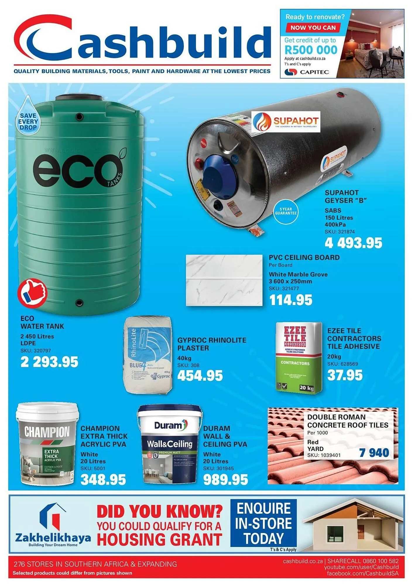 Cashbuild catalogue from 24 February to 23 March 2025 - Catalogue Page 1