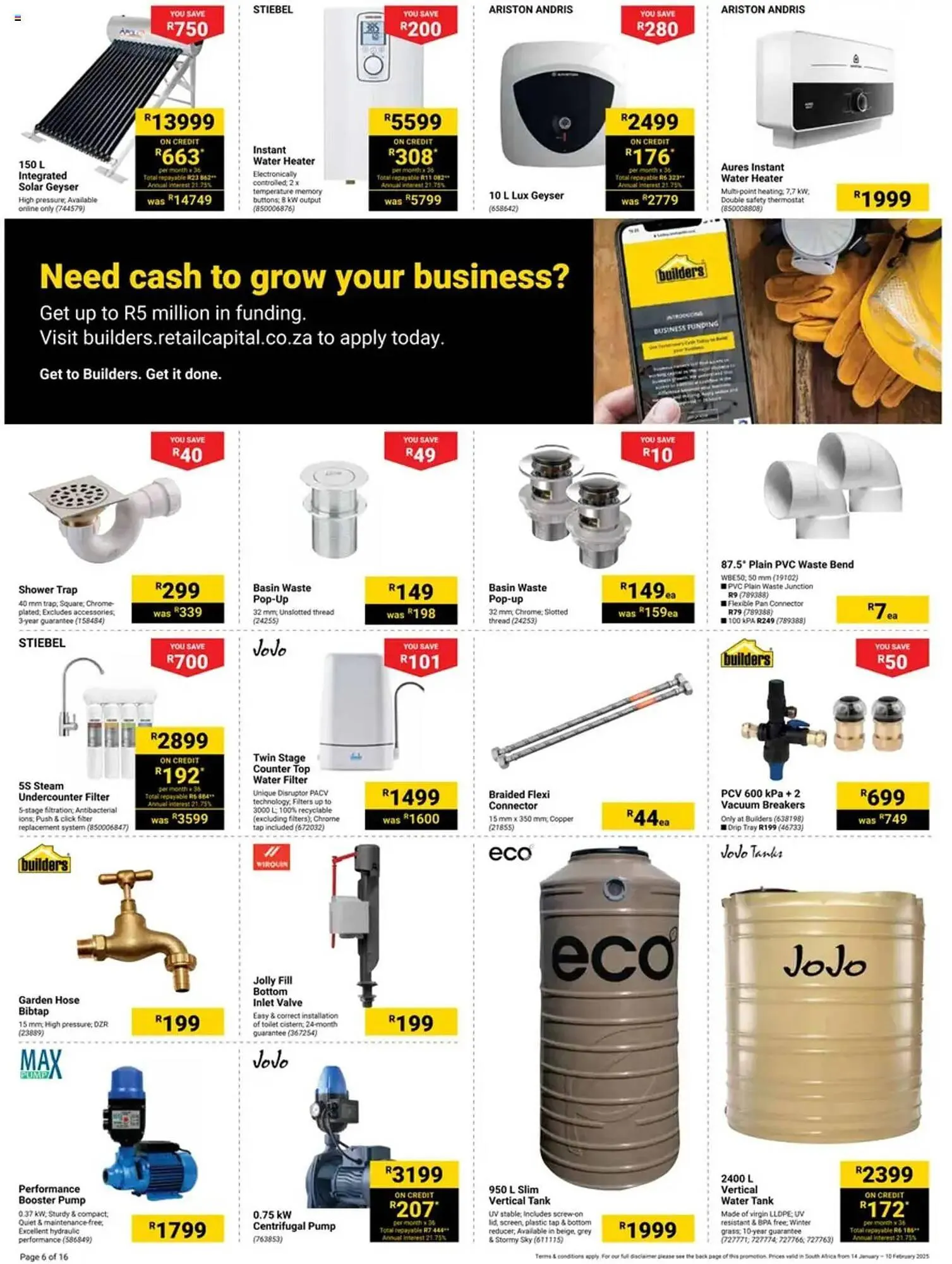 Builders Warehouse catalogue from 14 January to 10 February 2025 - Catalogue Page 12