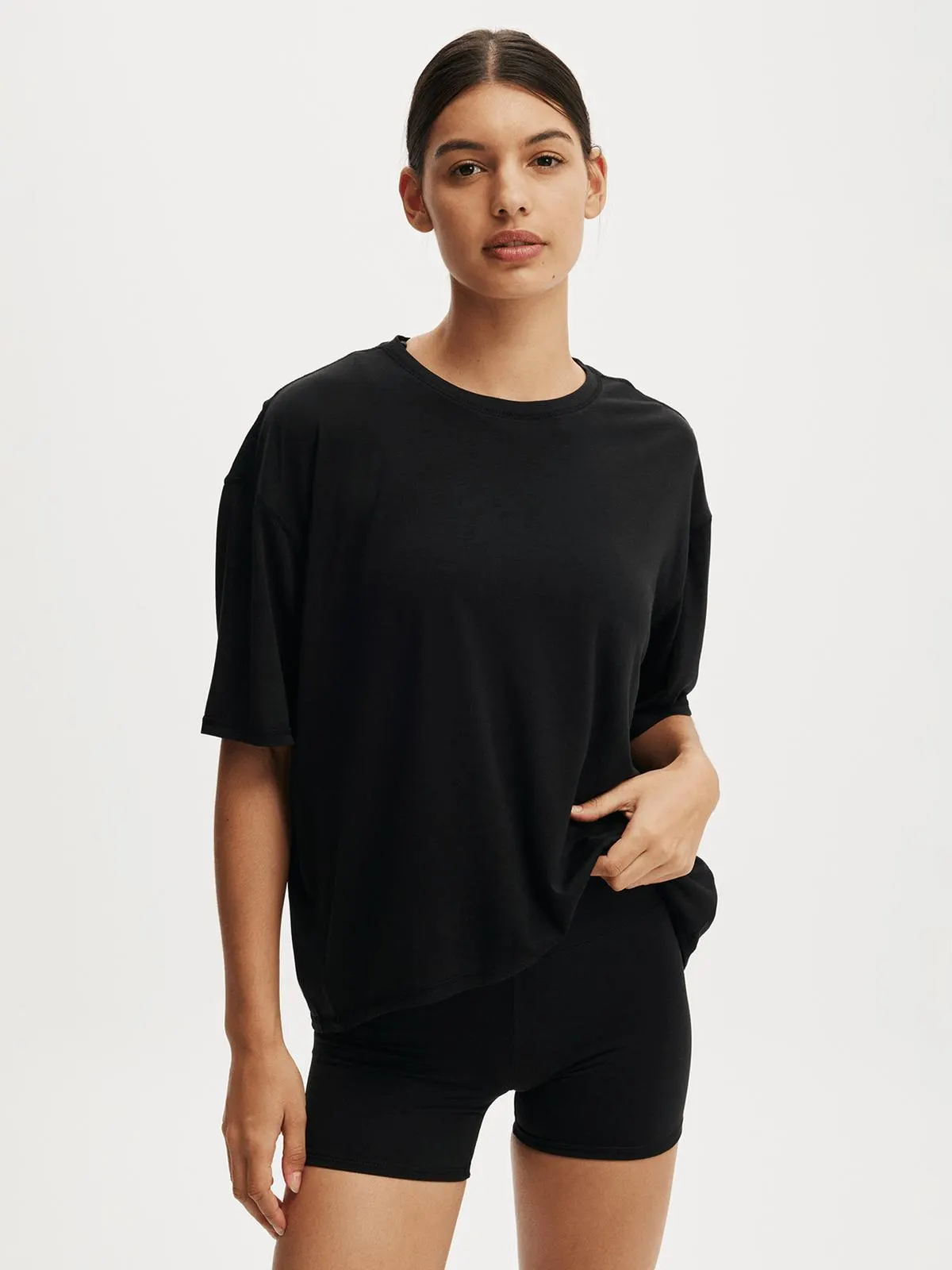 Women's Cotton On Black Active Lightweight T-shirt